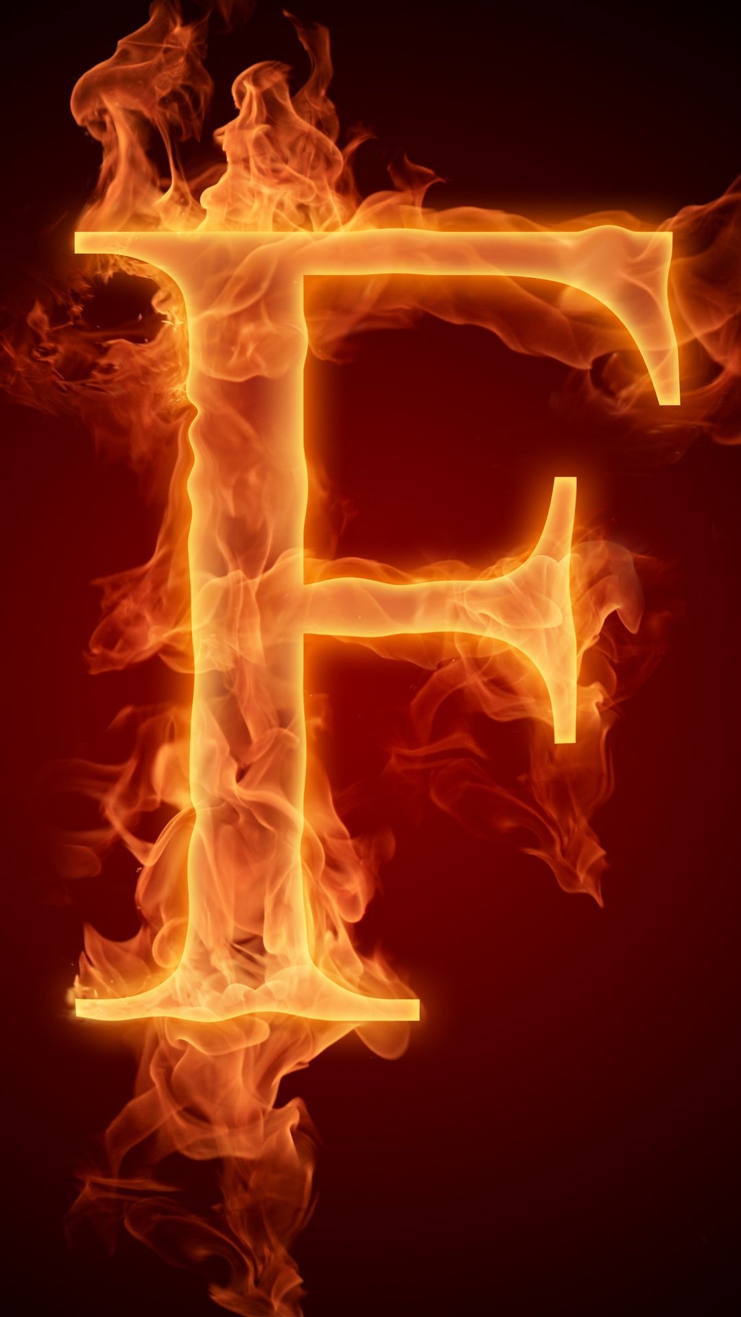 1080x1920 letter, fire, alphabet, f, flame, litera desktop wallpaper 58992, Phone