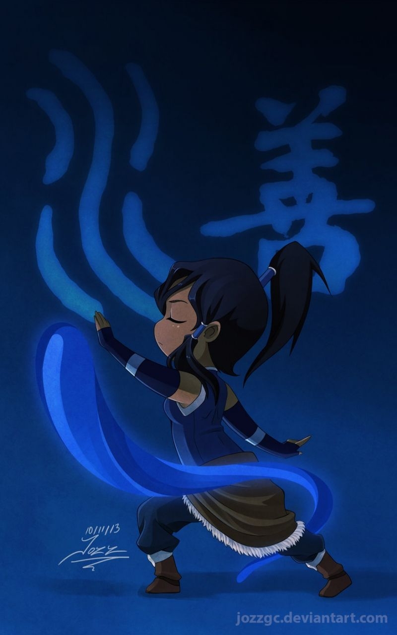 800x1280 Free download Chibi Korra Water bender Avatar The Last Airbender, Phone