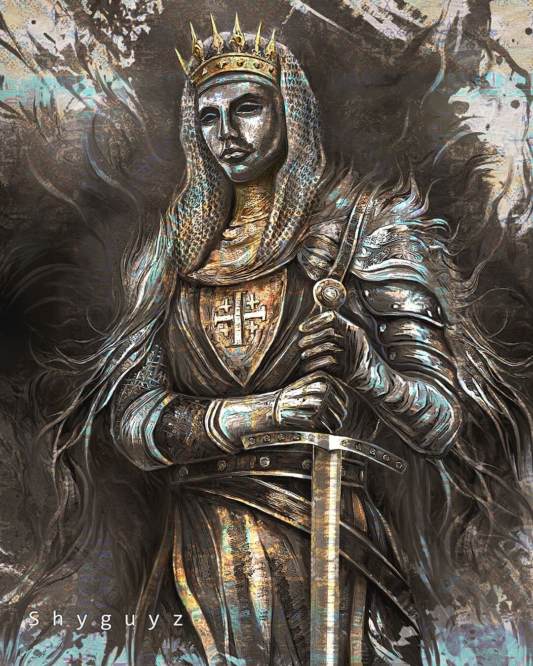 1080x1350 Practice! Baldwin IV Of Jerusalem Artwork YkKzx8. Baldwin Iv Of Jerusalem, Dark Fantasy Art, King Baldwin, Phone