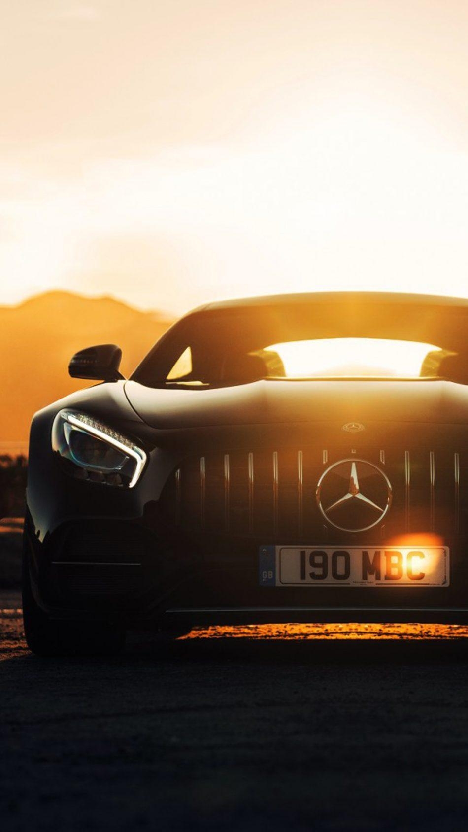 950x1690 Mercedes AMG GT C Sports Car Sunset 4K Ultra HD Mobile Wallpaper, Phone