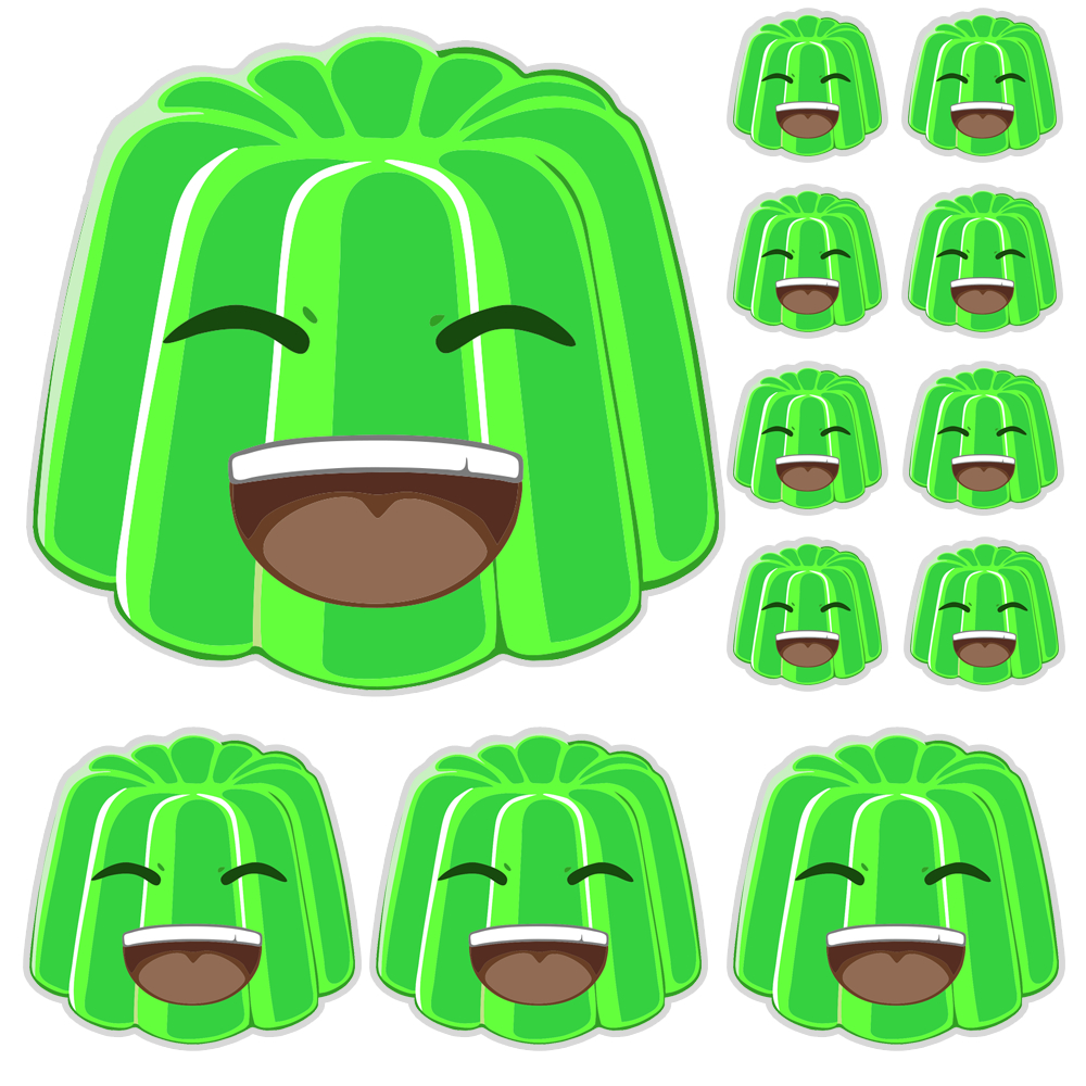 1000x1000 Jelly Sticker Pack. Jelly, Logo sticker, Youtube logo, Phone