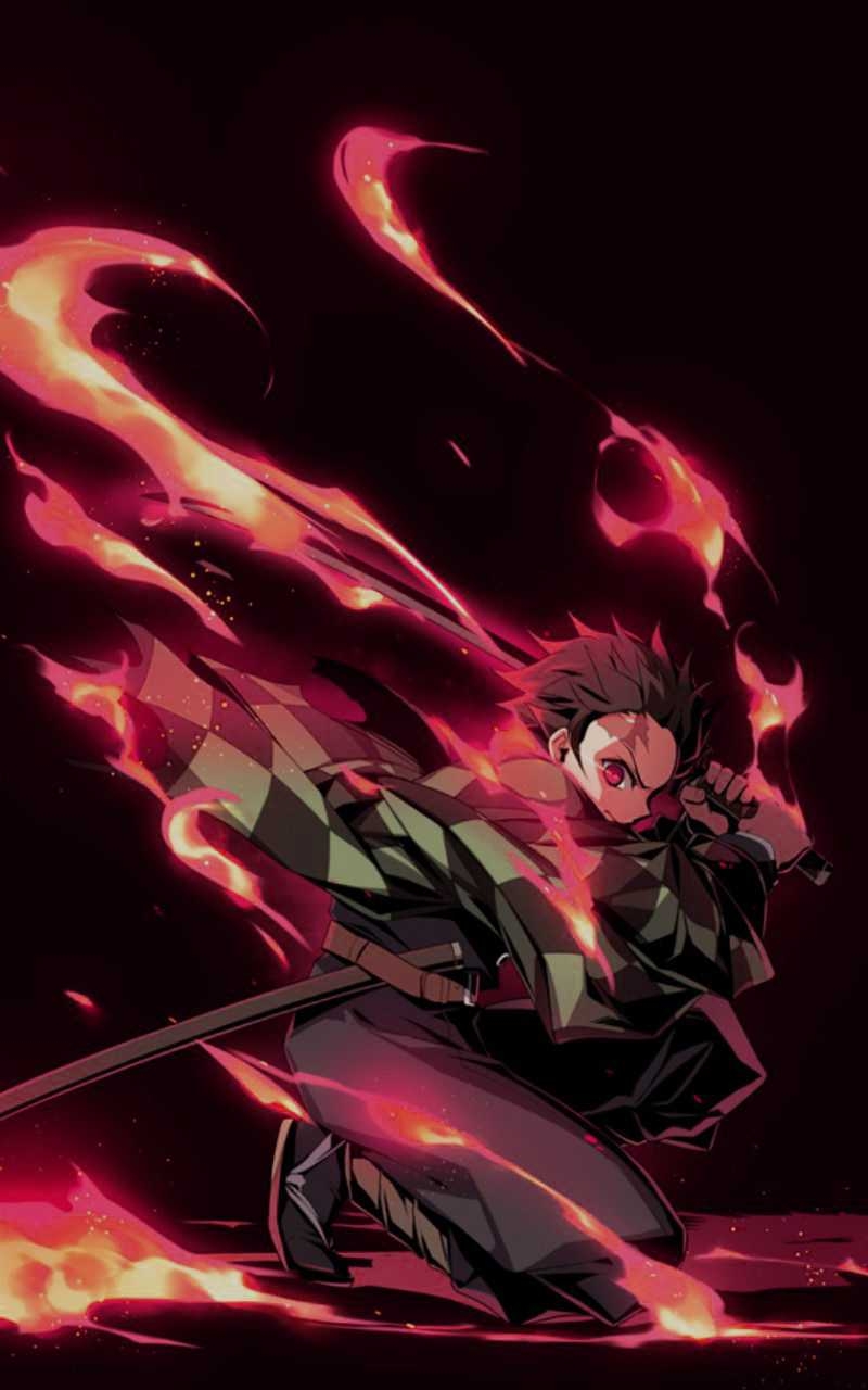 800x1280 4K Demon Slayer Wallpaper, Phone