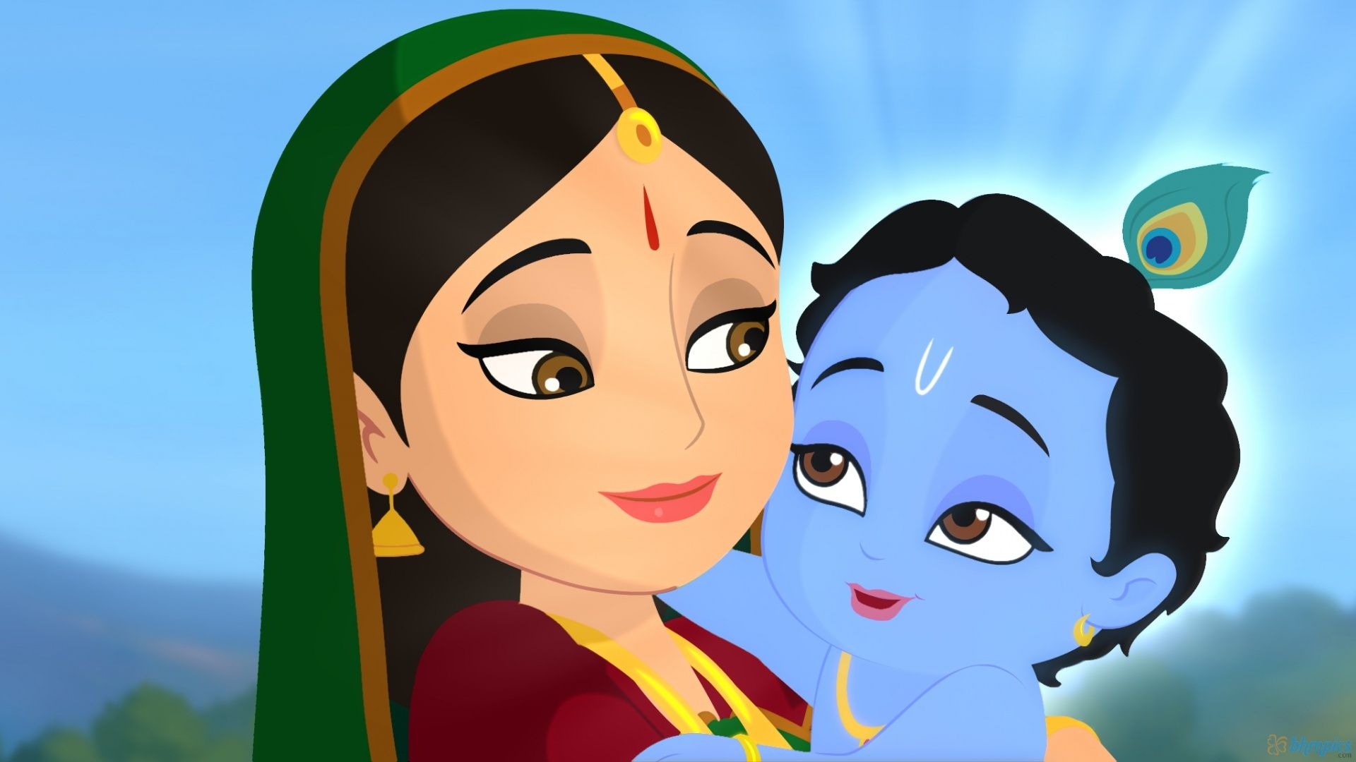 1920x1080 LORD KRISHNA CARTOON 3D IMAGES. Gallery of God, Desktop