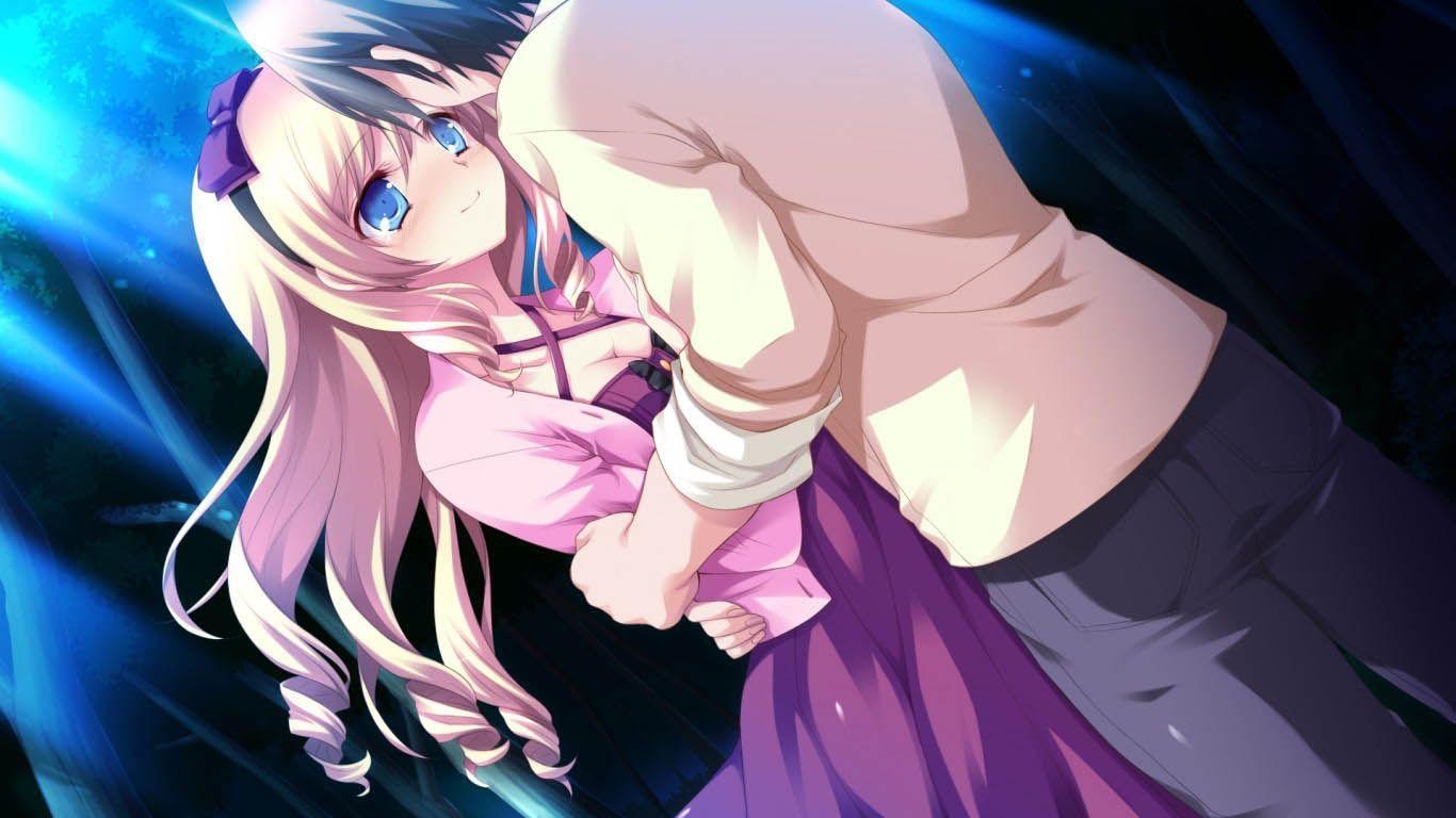 1370x770 Anime Couple Hug Latest HD Wallpaper Free Download. Anime Girl, Desktop