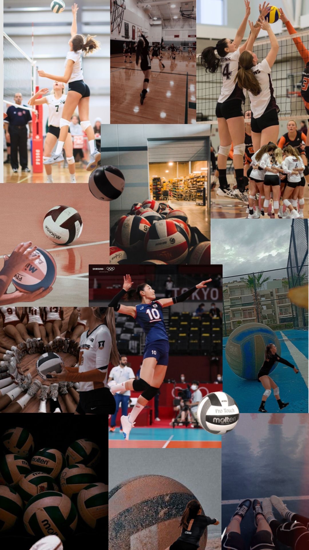 1080x1920 #volleyball #moodboard #collage #aesthetic #sport#ball#foryoupge, Phone