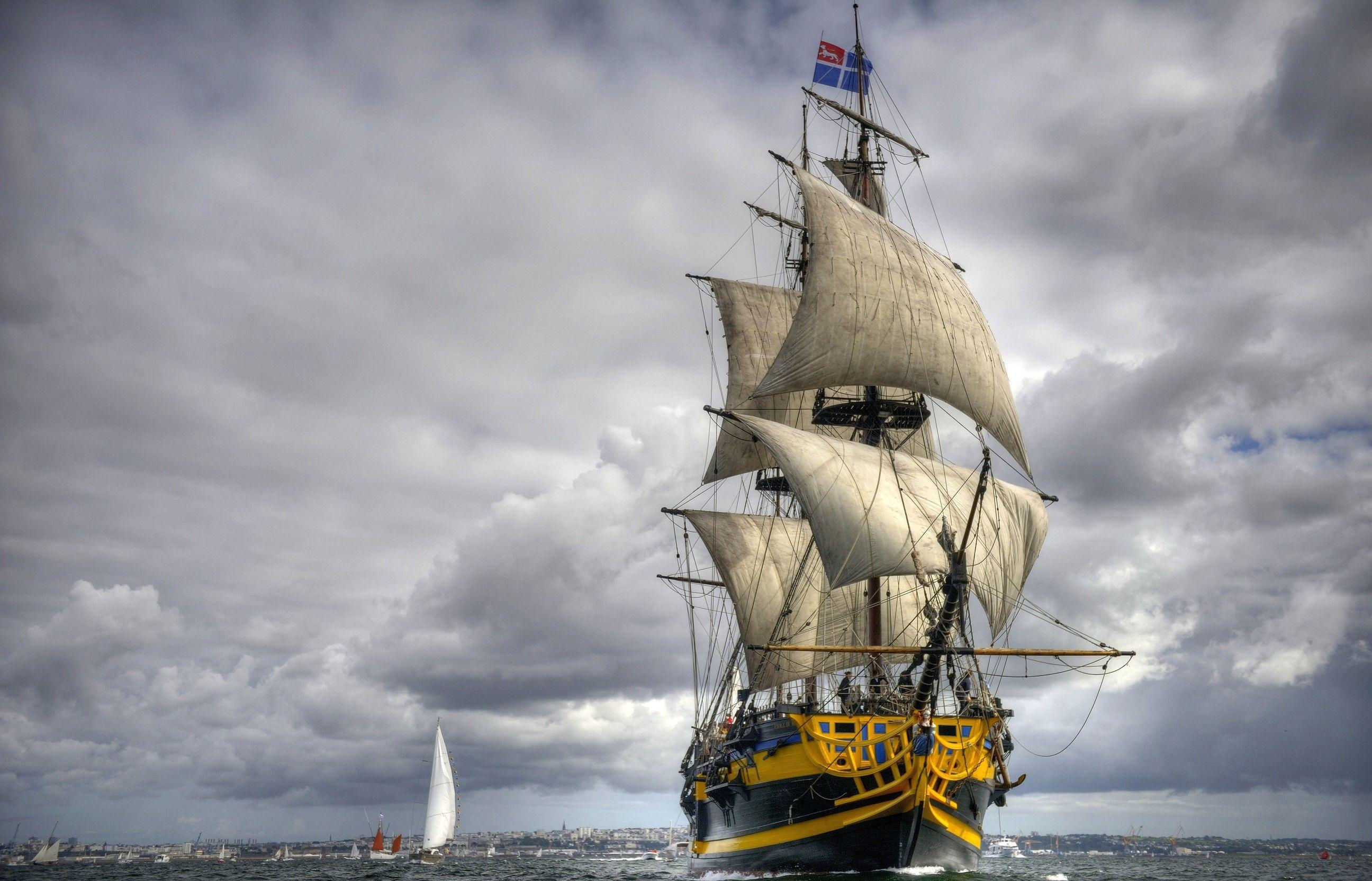 2600x1670 Sailing Ship Wallpaper Background Image. View, download, Desktop