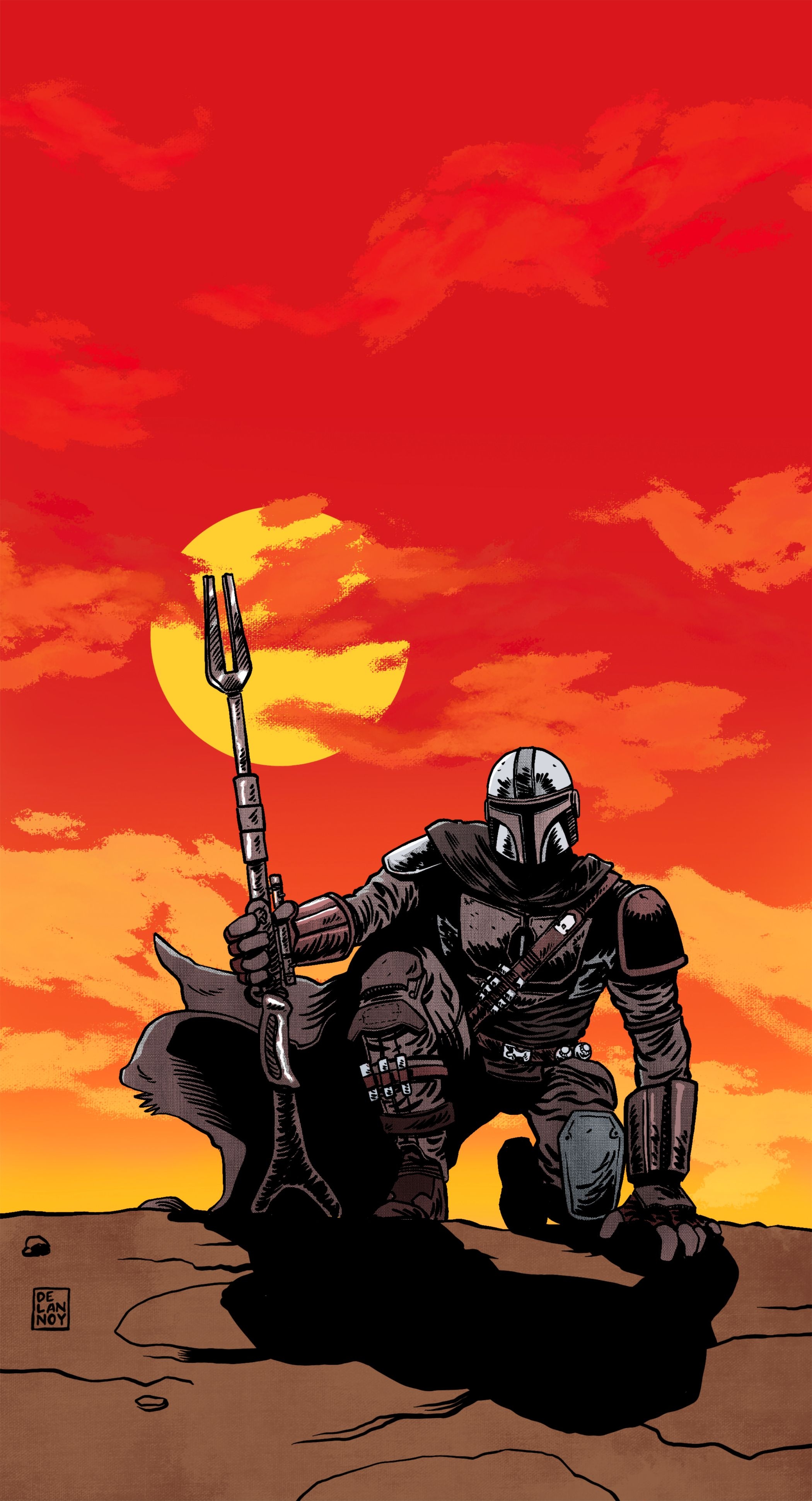 2100x3880 Mandalorian Wallpaper iPhone, Phone