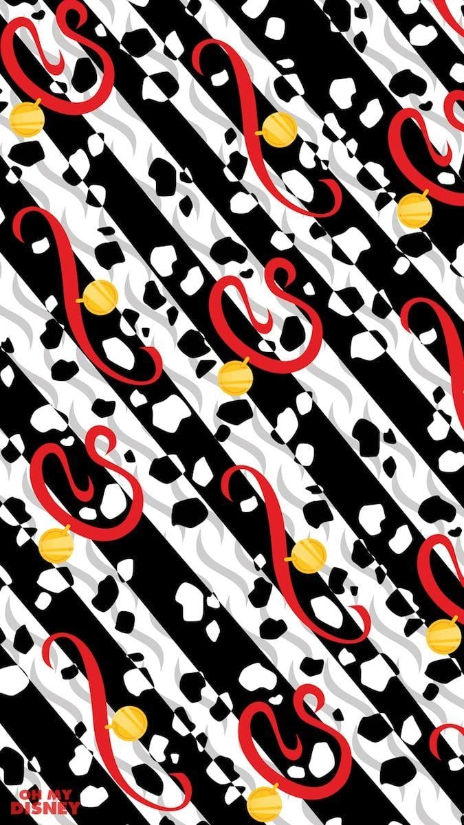 680x1200 These Disney Villain Phone Wallpaper Inspired By Gift Wrap Paper, Phone