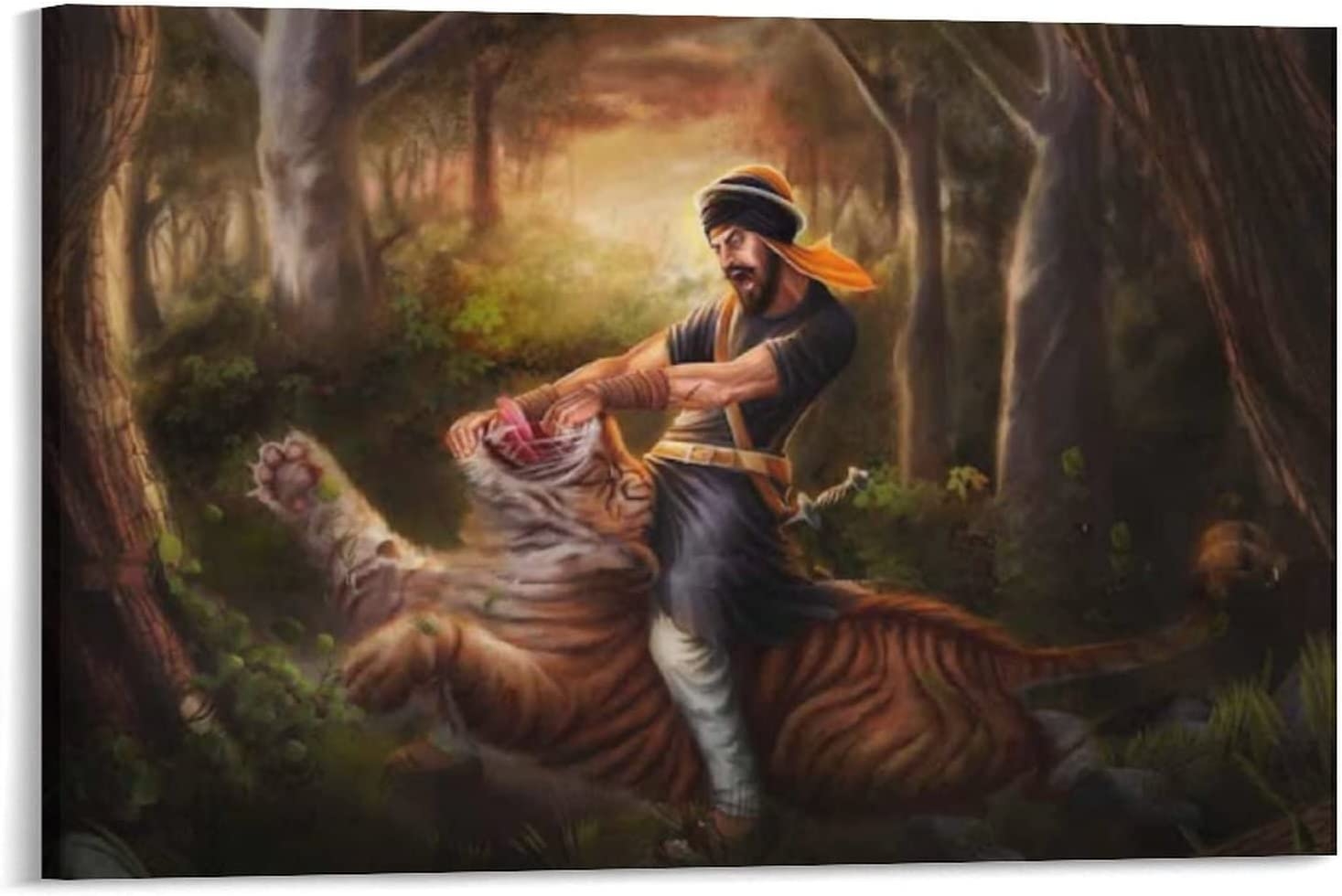 1470x980 Sardar Hari Singh Nalwa Killer Tiger Poster Cool Poster Art Prints Wall Painting Artworks Posters Hanging Picture Gift Bedroom Home Decor 08x12inch(20x30cm): Posters & Prints, Desktop