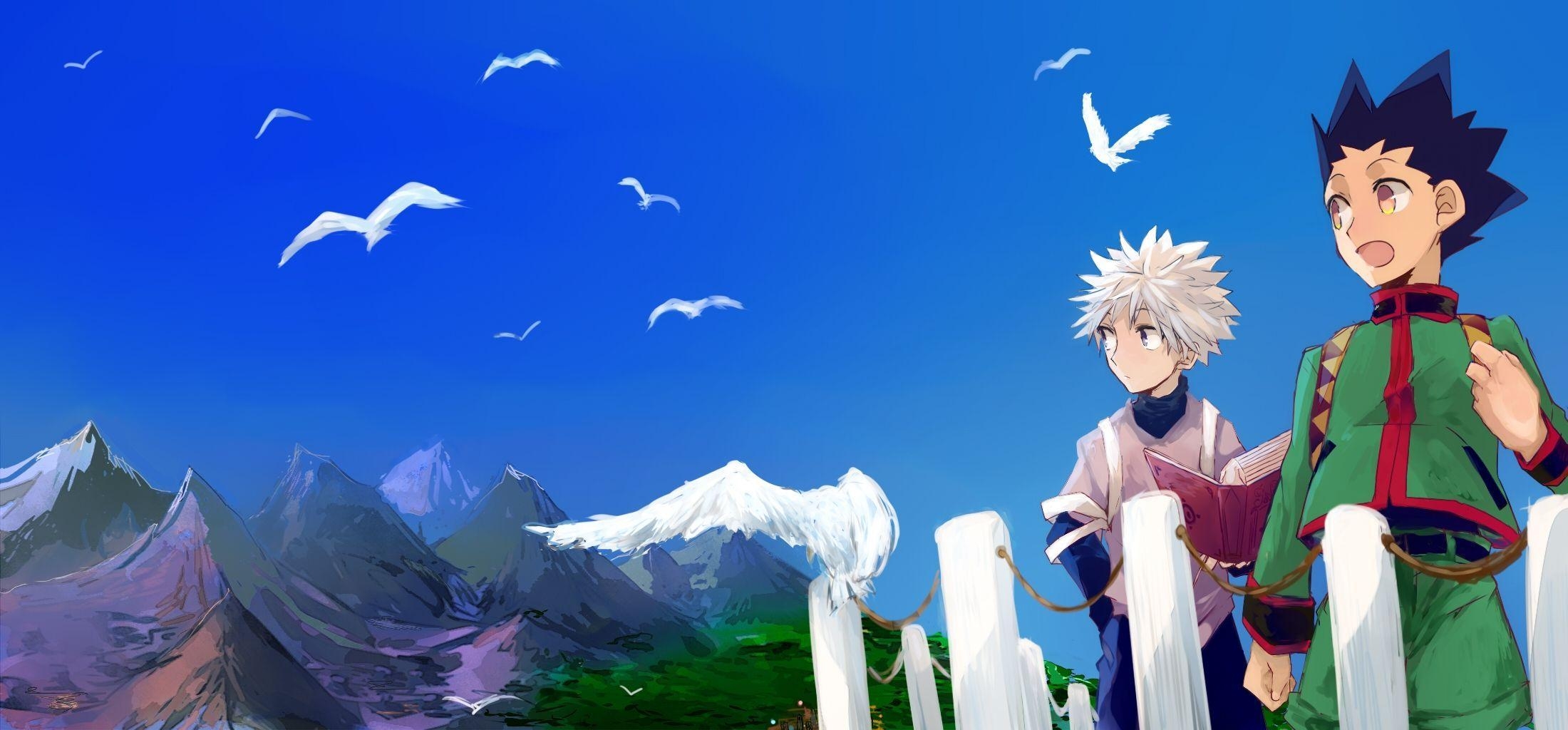 2200x1030 Hunter x Hunter HD Wallpaper, Dual Screen