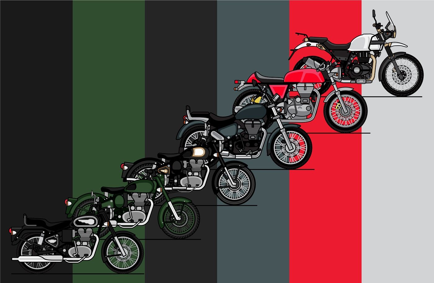 1400x920 Illustration Royal Enfield Vector Premium Vector Download, Desktop