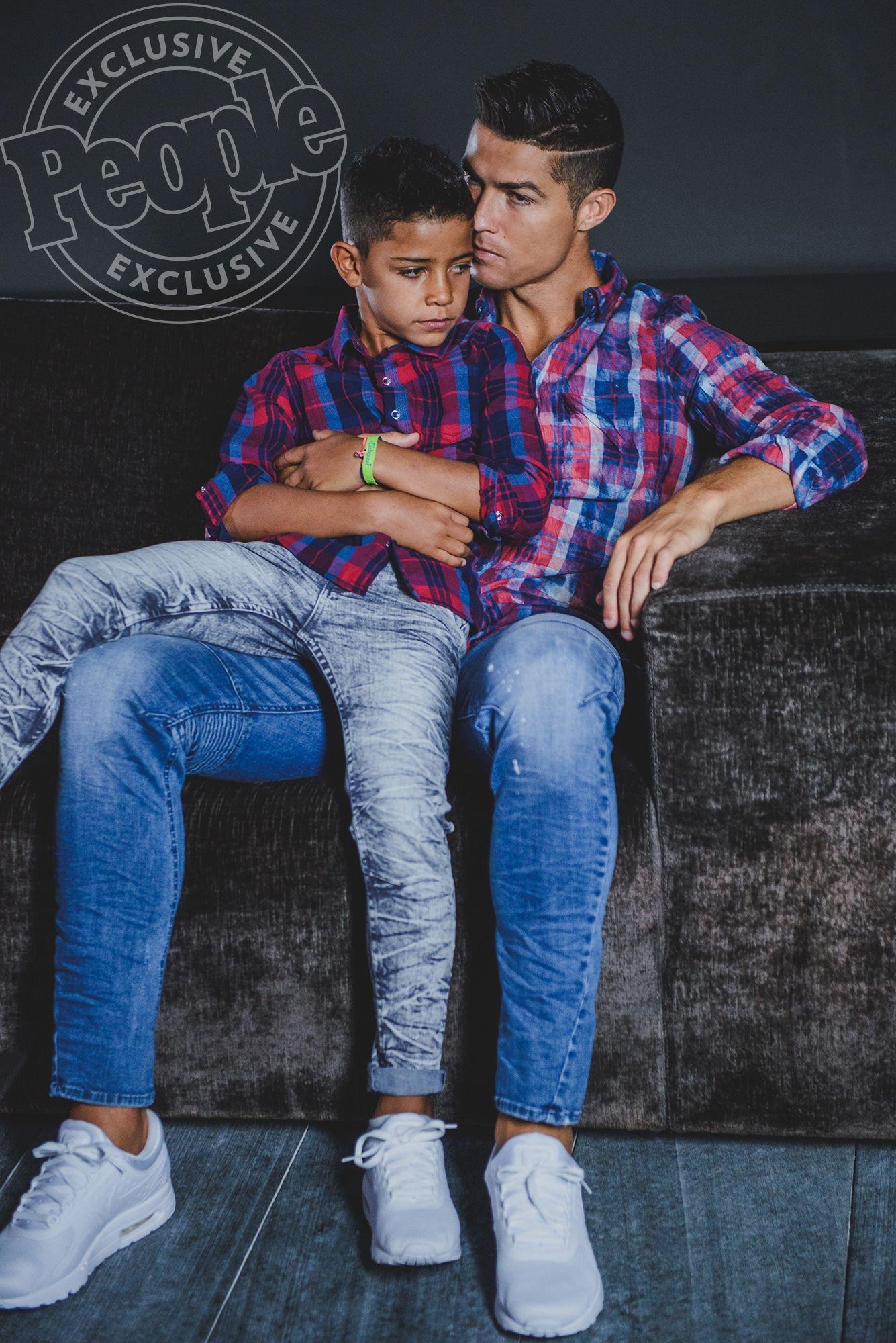 1340x2000 Cristiano Ronaldo and Son: Fashion Photo Shoot, Phone