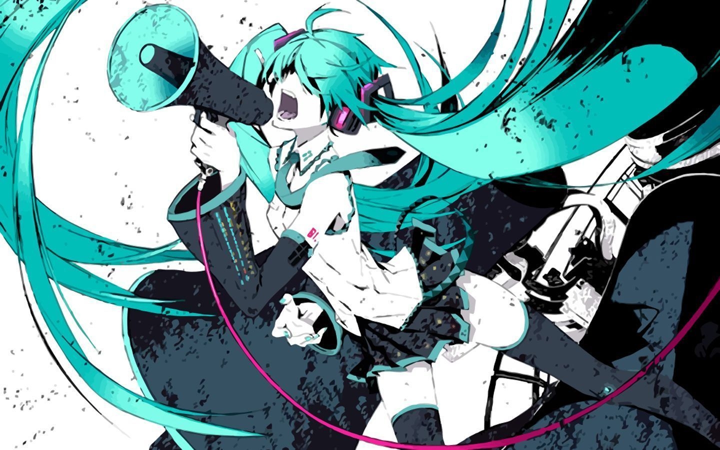 1440x900 Kawaii Hatsune Miku HD Desktop Wallpaper. Hatsune miku, Miku, Hatsune, Desktop