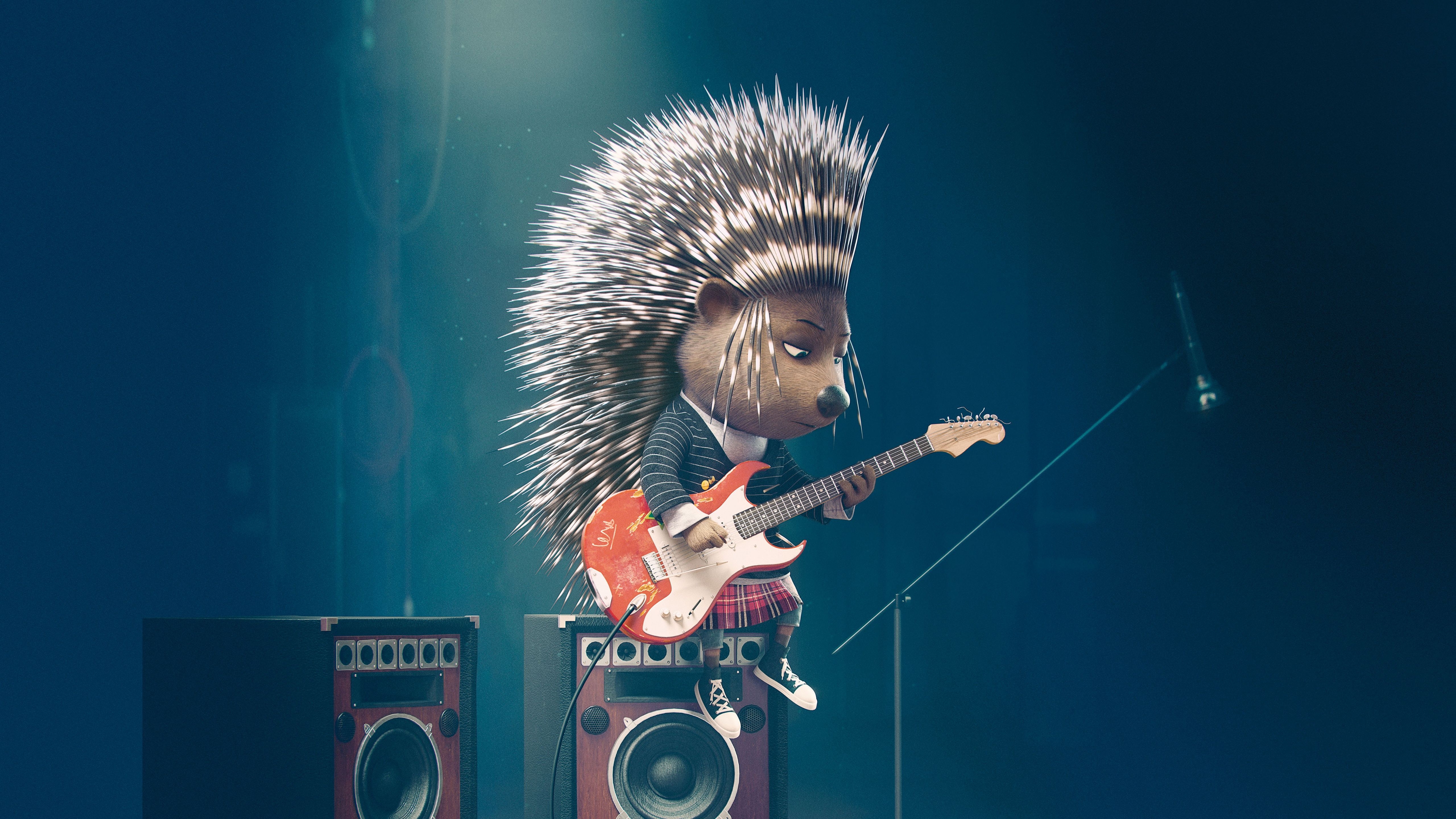 5120x2880 Download wallpaper  sing, ash, porcupine HD background, Desktop