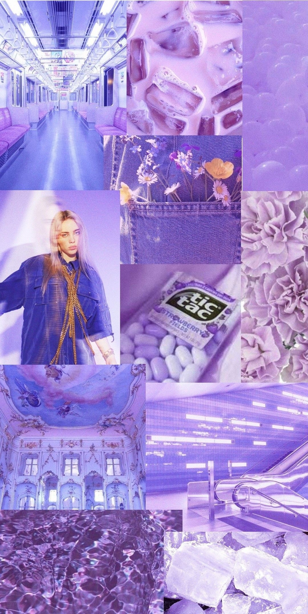 1080x2150 Pastel Light Purple Aesthetic Billie Eilish Wallpaper 1. Purple, Phone