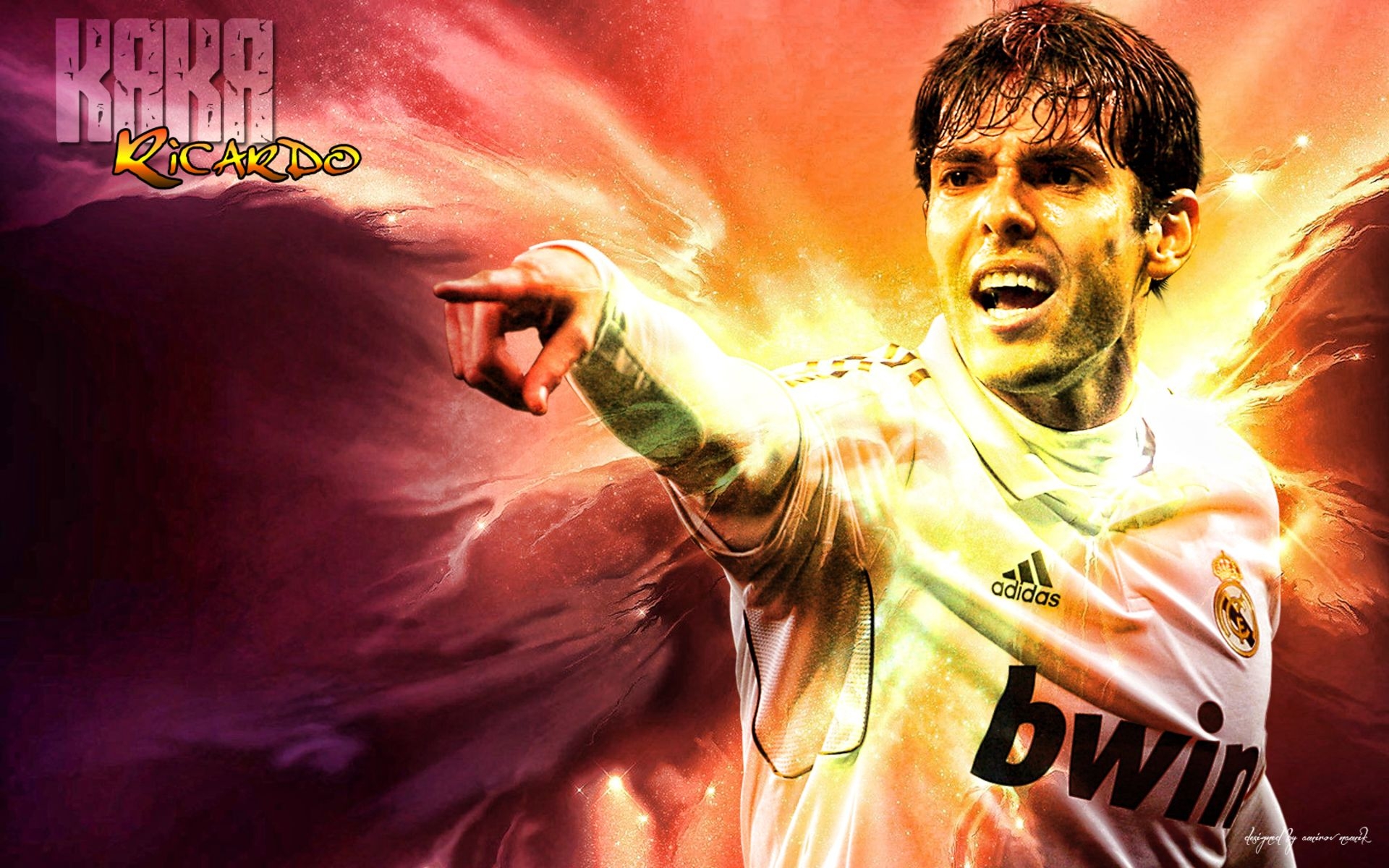 1920x1200 HD desktop wallpaper: Sports, Soccer, Real Madrid C F, Kaká download free picture, Desktop