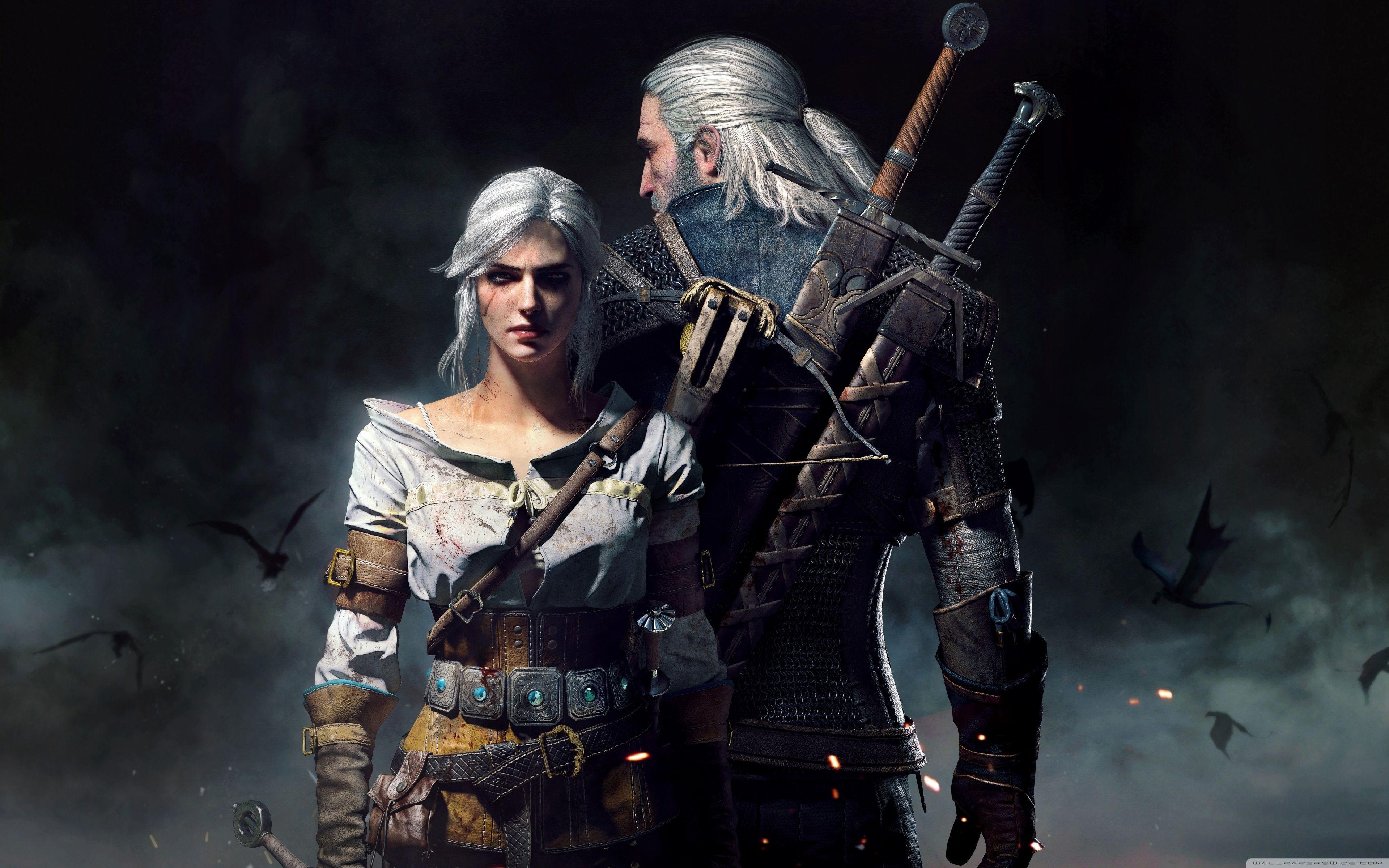 3840x2400 The Witcher 3 Wild Hunt Geralt and Ciri HD desktop wallpaper, Desktop