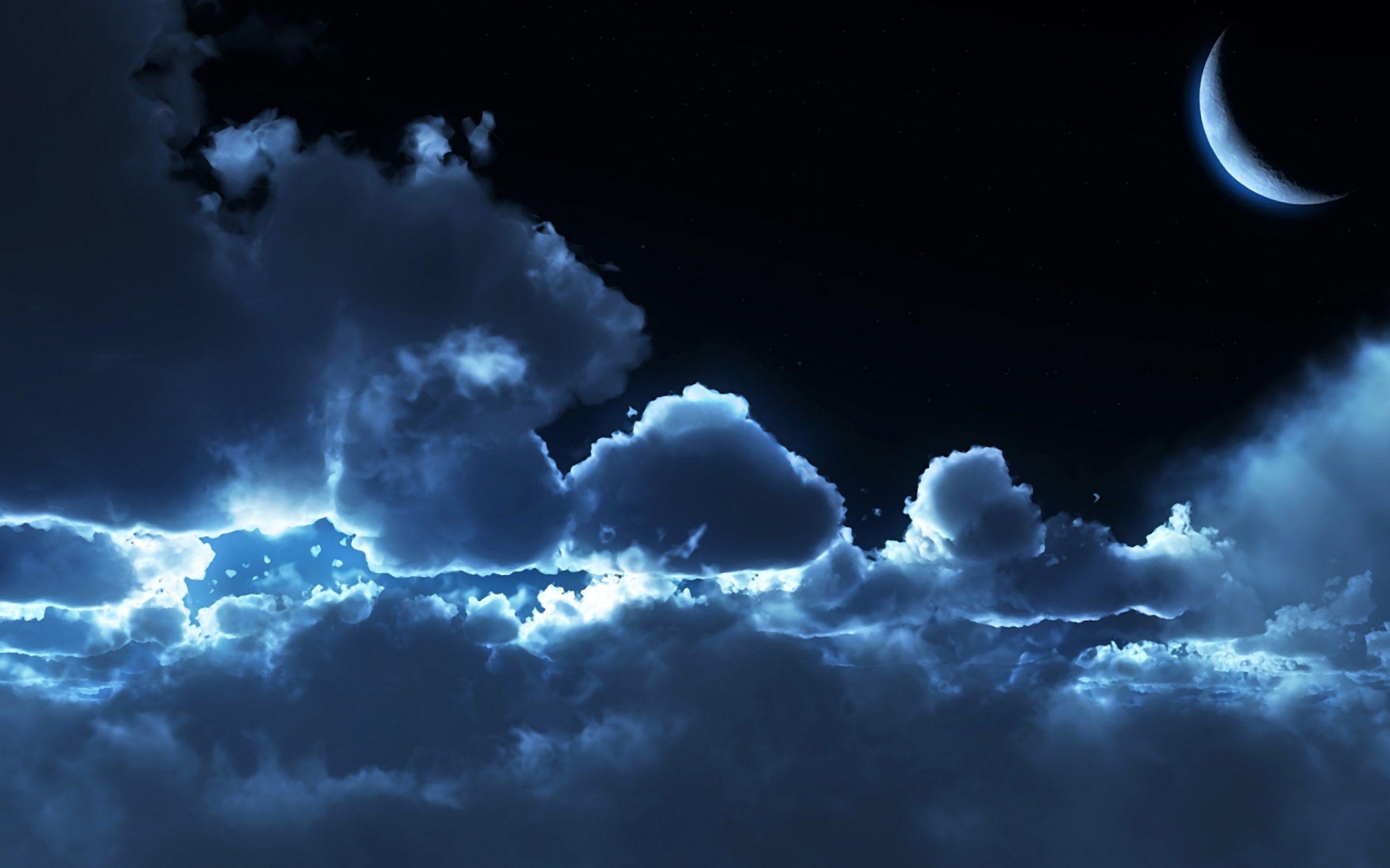 2560x1600 Night Cloud Wallpaper HD, Desktop