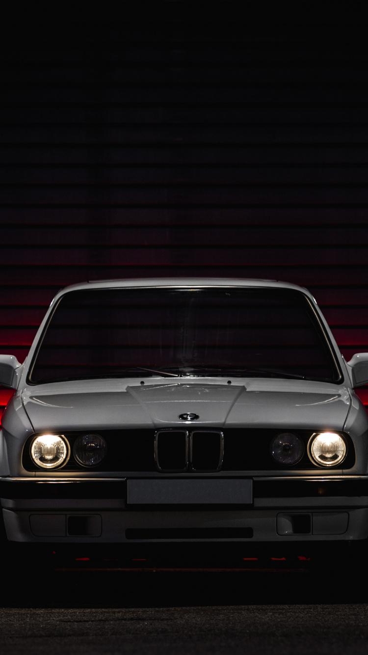 750x1340 Download  wallpaper bmw e classic, car, front, Phone