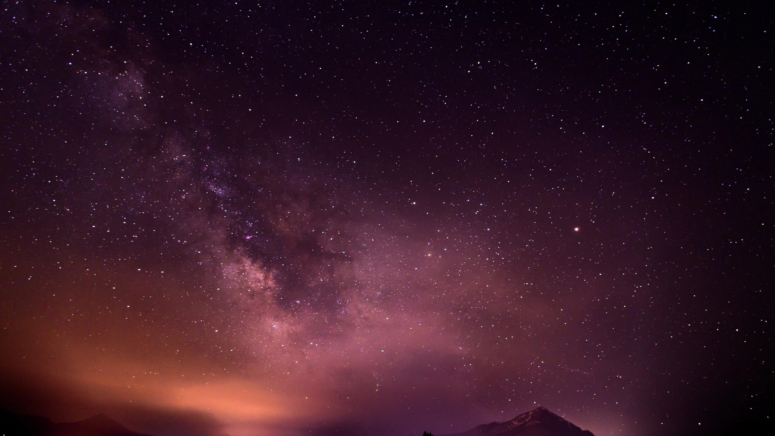 2560x1440 Sky Full Of Stars Long Exposure Galaxy 5k 1440P, Desktop