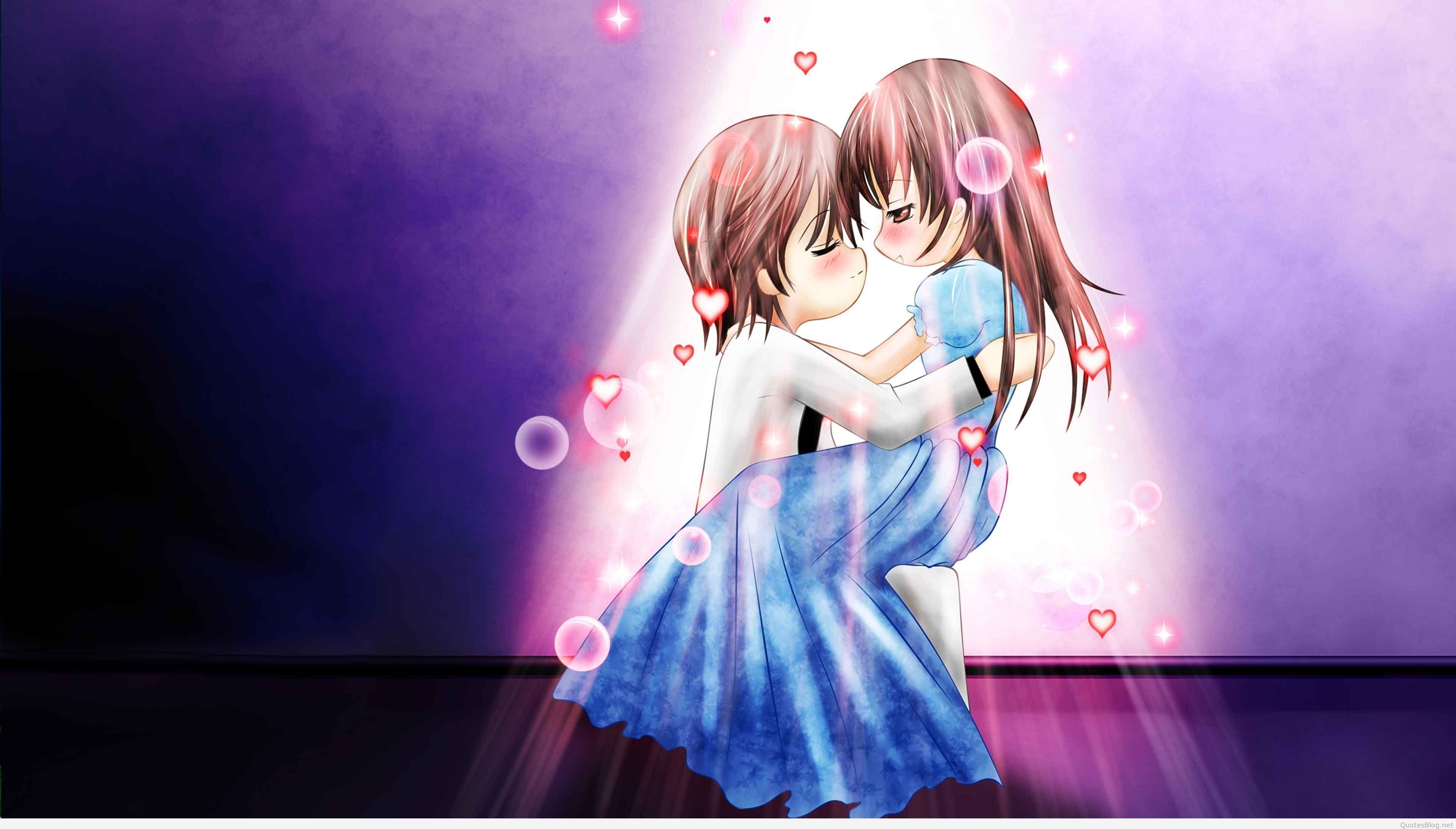 3840x2190 Lovely High Definition Anime Say I Love You Wallpaper, Desktop