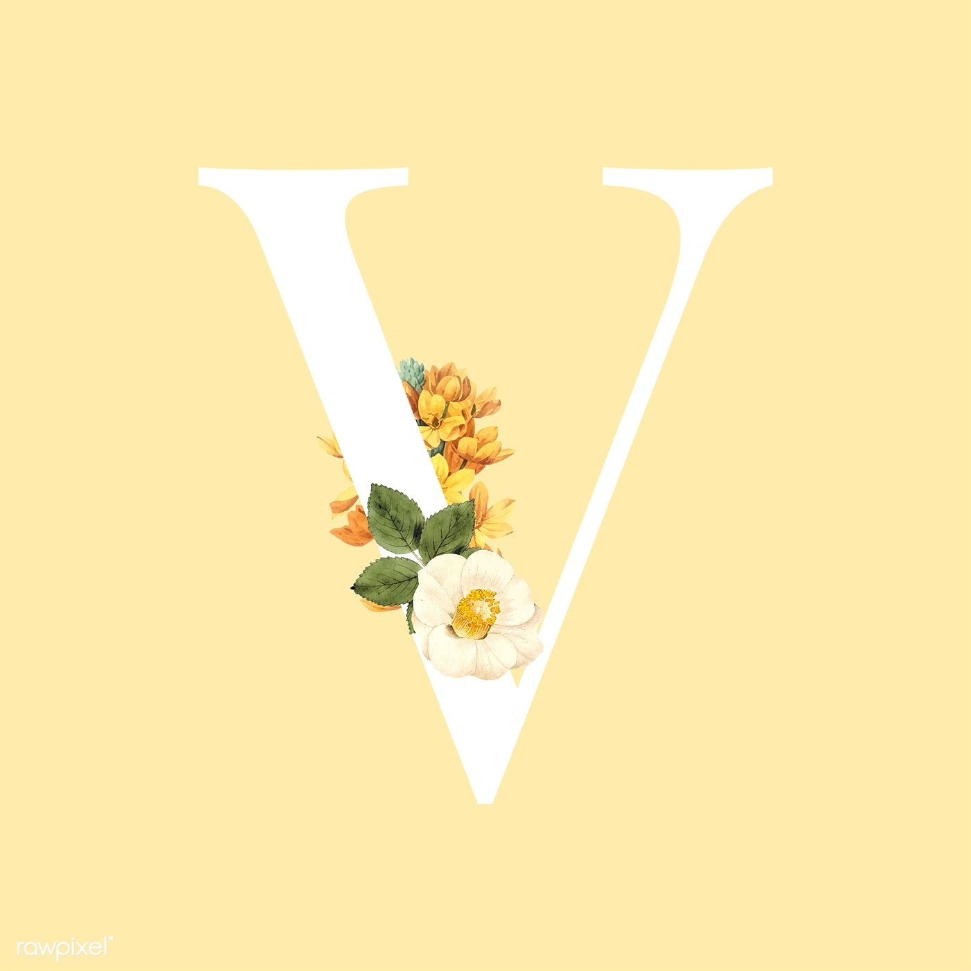 1400x1400 Floral capital letter V alphabet vector. free image / Minty. V alphabet, Alphabet letters image, Lettering alphabet fonts, Phone