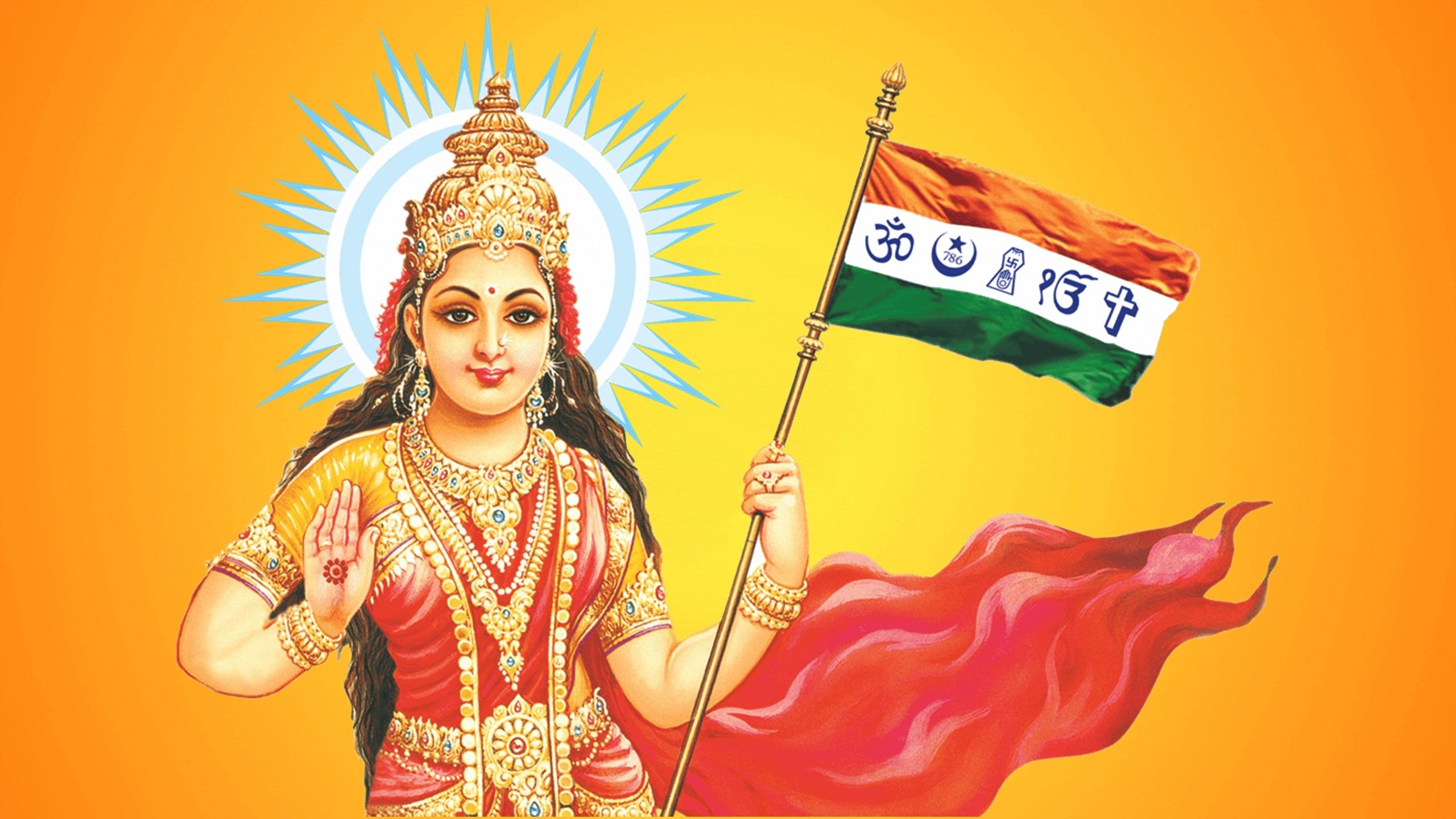 2560x1440 Bharat Mata Flag Best Wallpaper 14939, Desktop