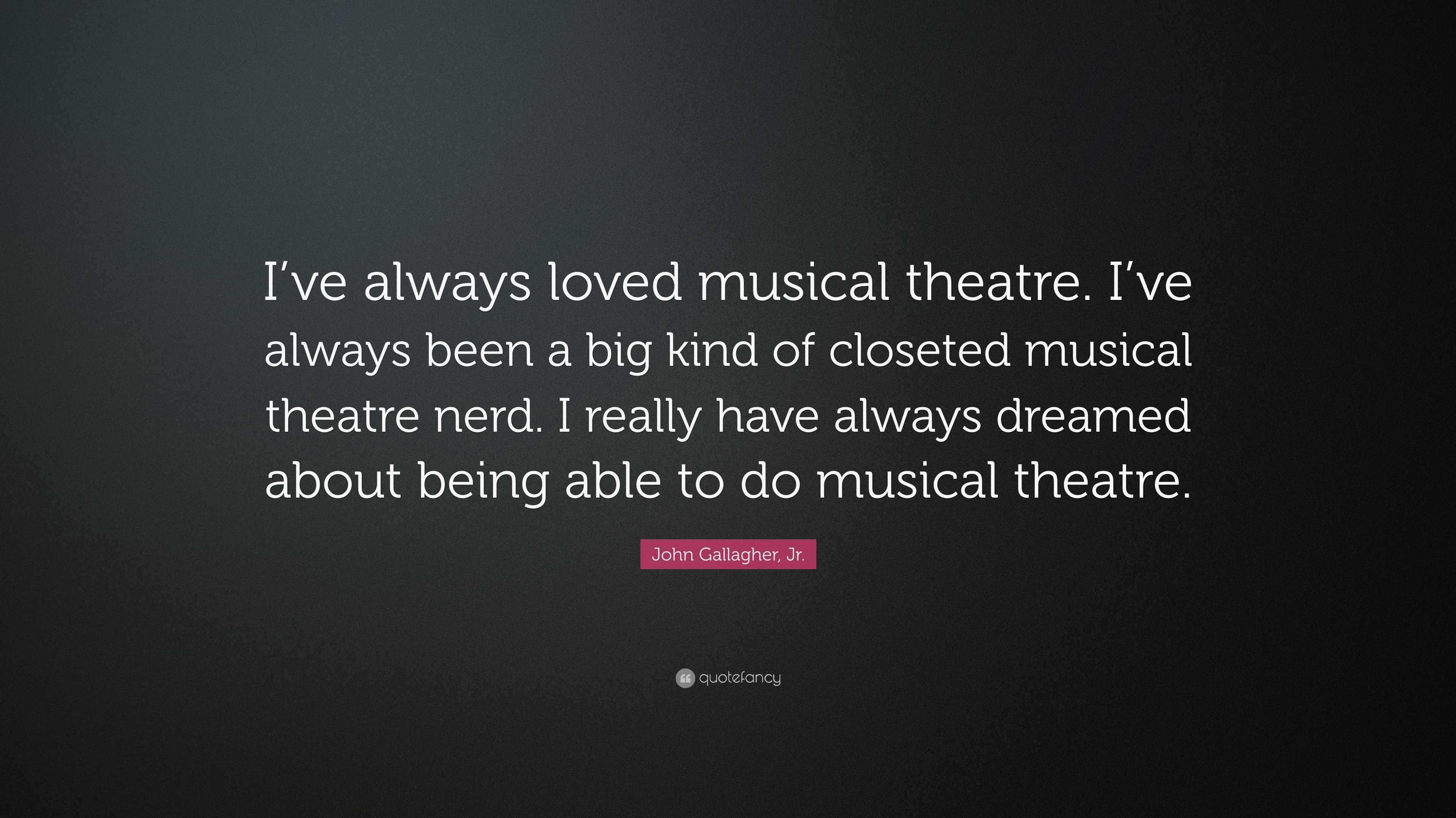 3840x2160 John Gallagher, Jr. Quote: “I've always loved musical theatre. I, Desktop