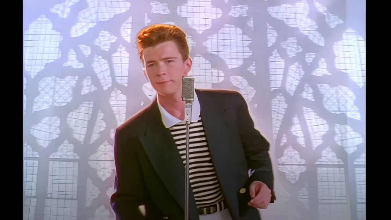 1280x720 The Rickroll Is Back But Now With A Cursed Crispy 4K Update, Desktop