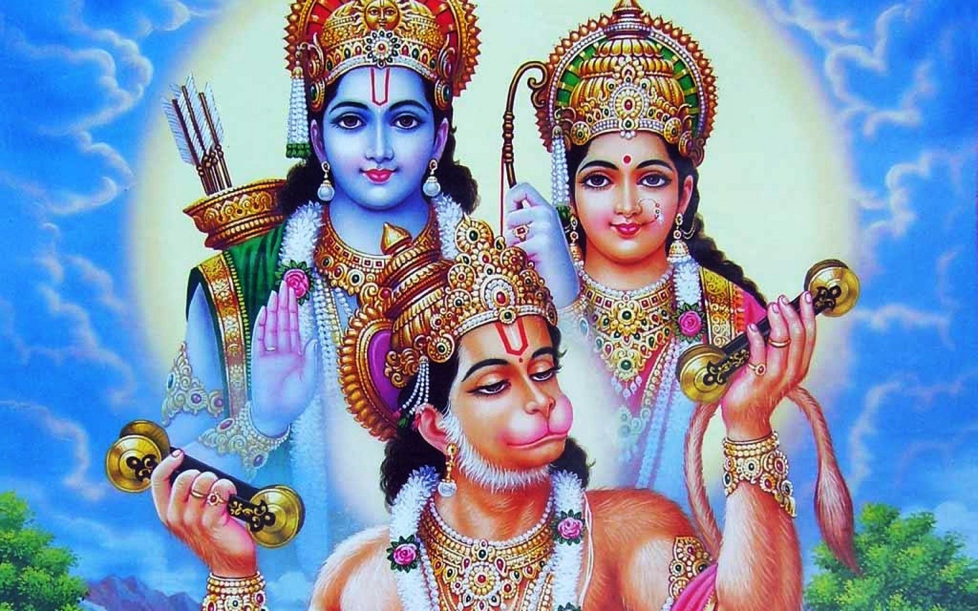 1920x1200 Image result for ram sita hanuman. Lord shiva family, Hindu, Desktop