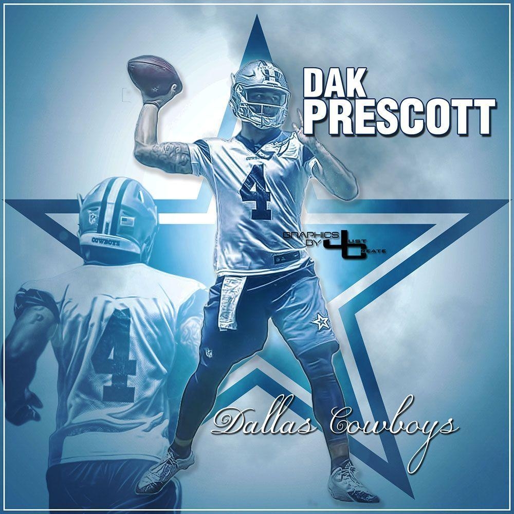 1000x1000 NFL Dallas Cowboys QB Dak Prescott. America's Team Dallas, Phone