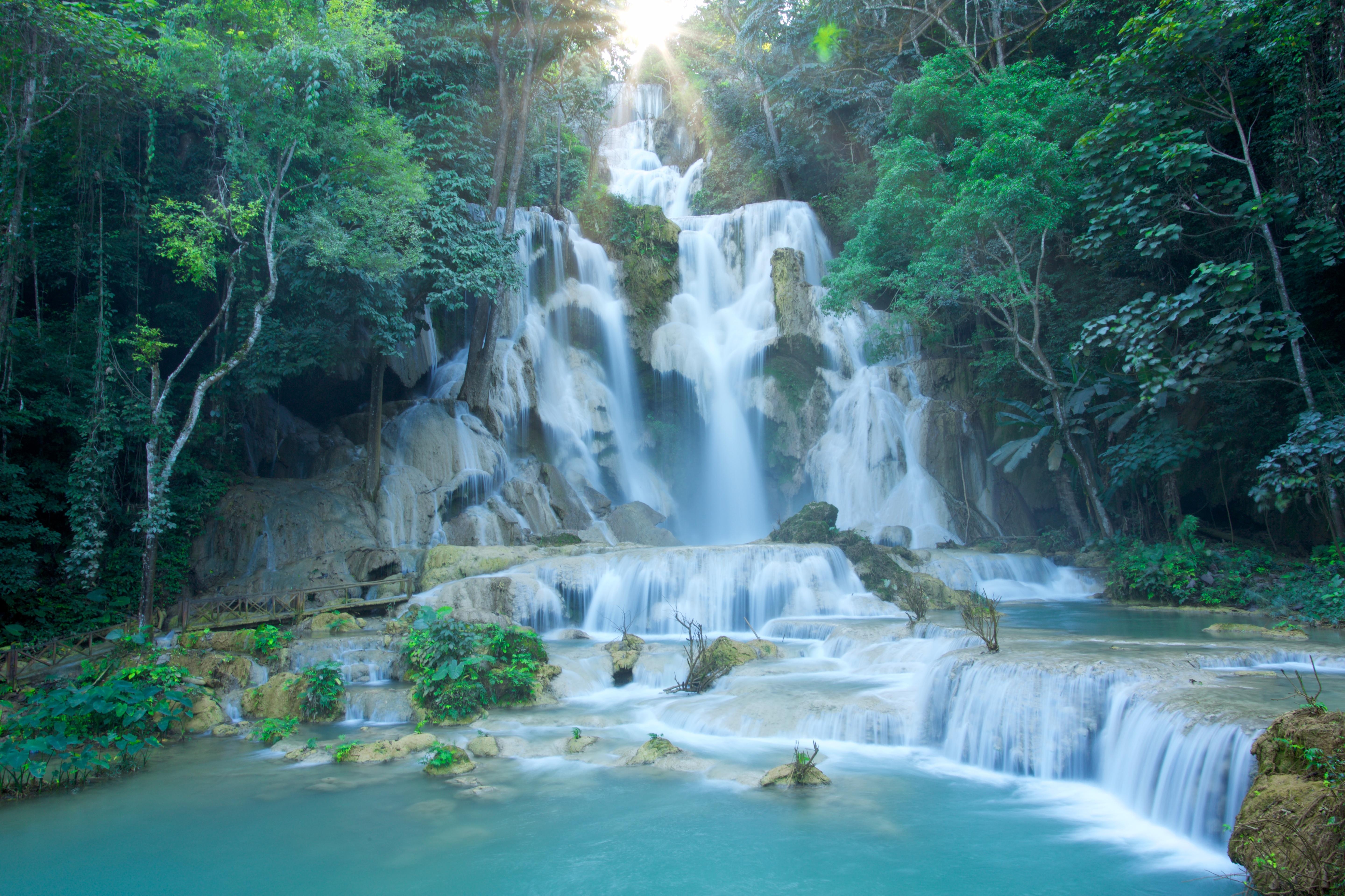 5760x3840 Kuang Si Waterfall, Luang Prabang Laos, Desktop