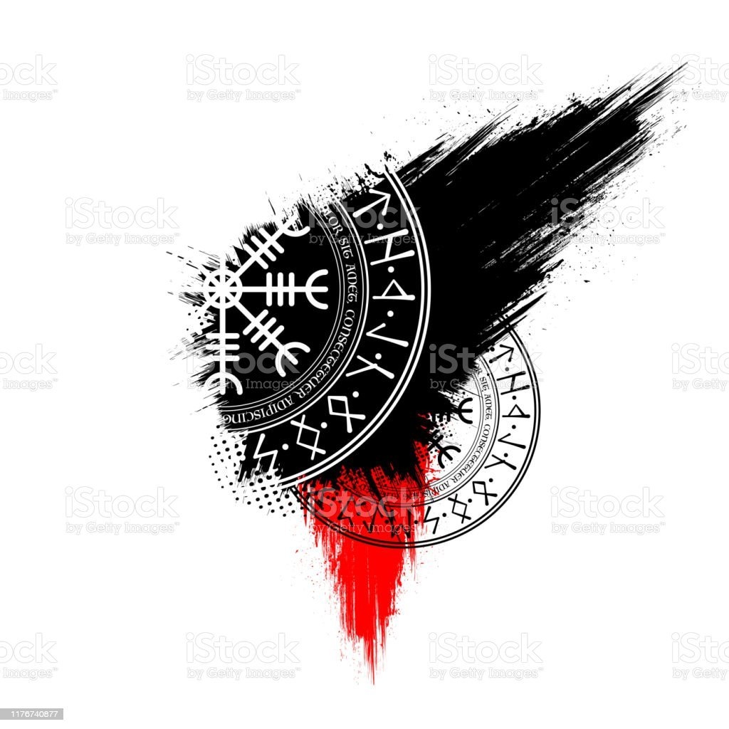 1030x1030 Scandinavian Grunge Symbols Wallpaper Stock Illustration Image Now, Runes, Nordic Countries, Phone