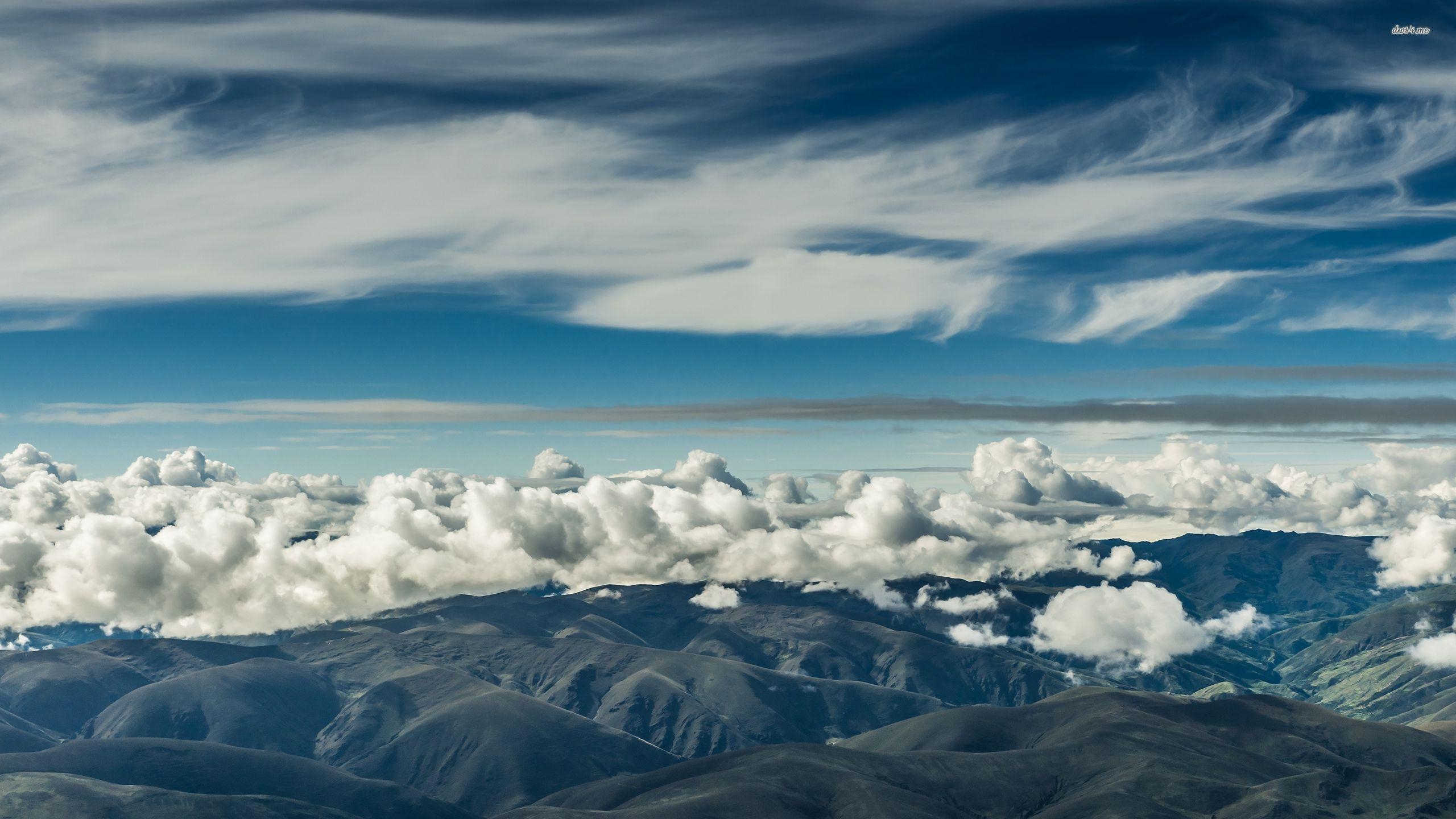 2560x1440 Clouds over the mountains of Cusco wallpaper wallpaper, Desktop