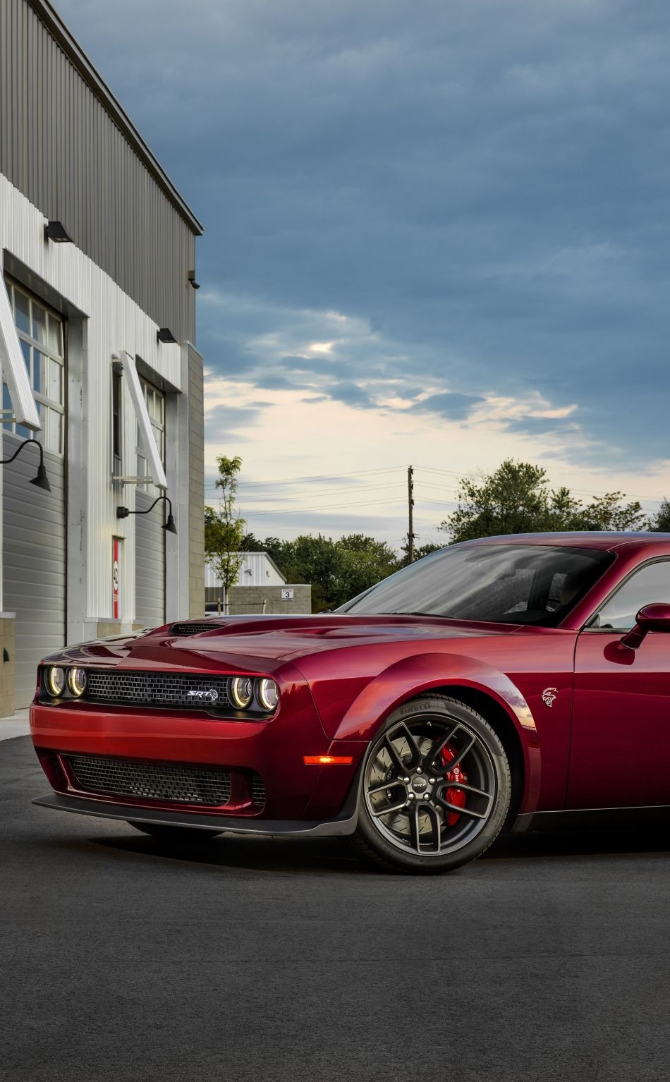 950x1540 Download  Wallpaper Dodge Challenger Demon Srt, Blood Red, Muscle Car, Iphone,  HD Image, Background, 19533, Phone