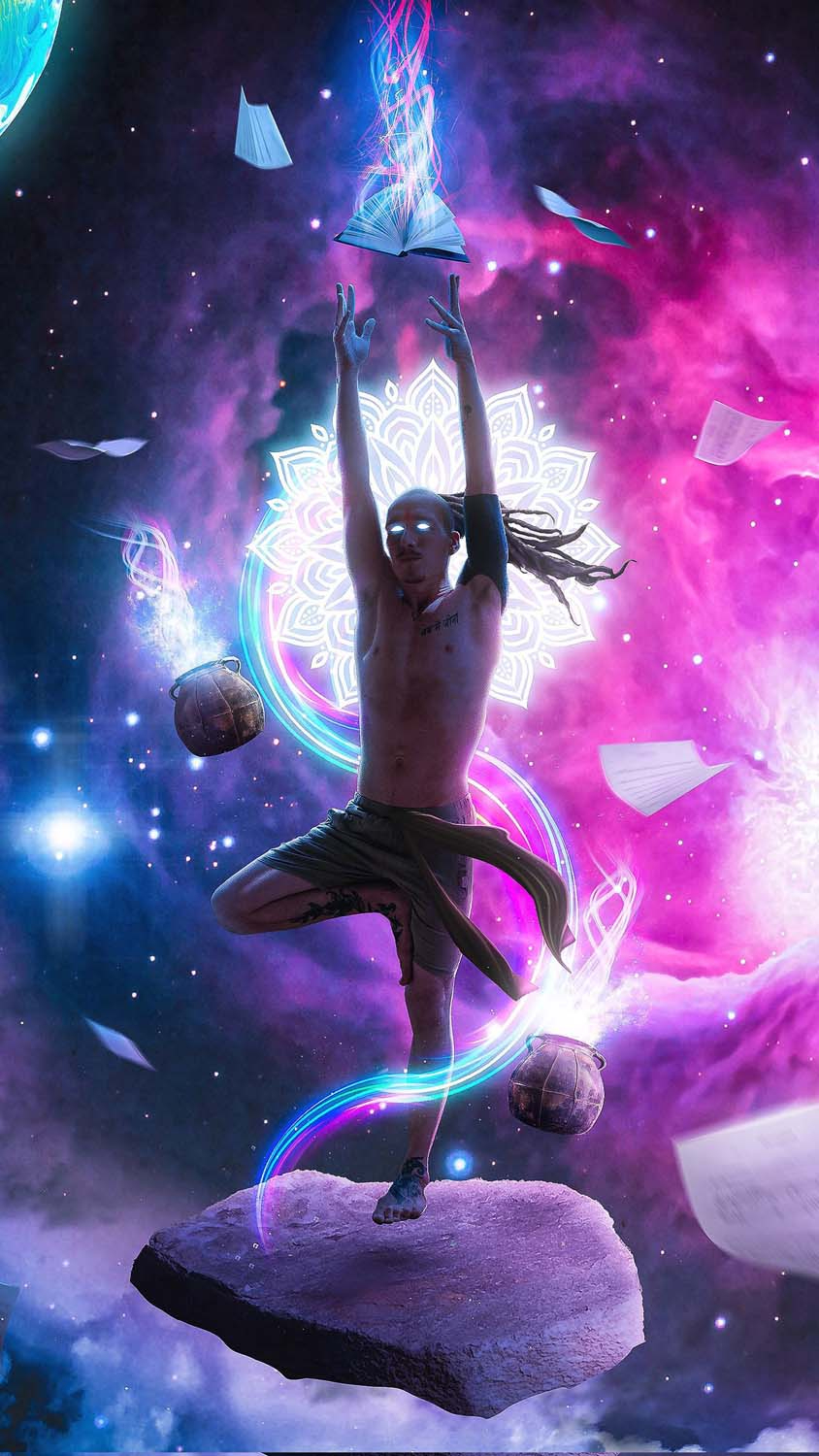 850x1500 Universe Of Yoga IPhone Wallpaper HD IPhone Wallpaper Wallpaper Download, Phone