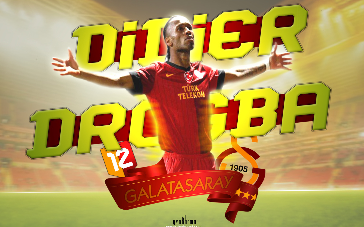 1440x900 The best player of Galatasaray Didier Drogba Desktop wallpaper, Desktop