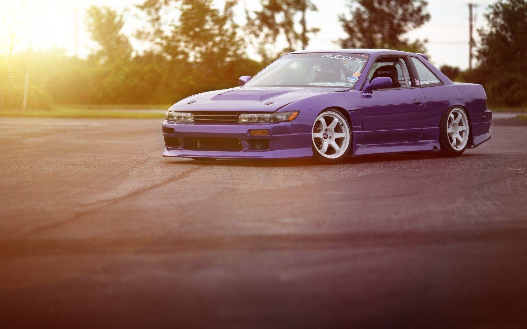 1680x1050 Nissan Silvia S13 Bright Sunrise Parking Lot HD Wallpaper, Desktop