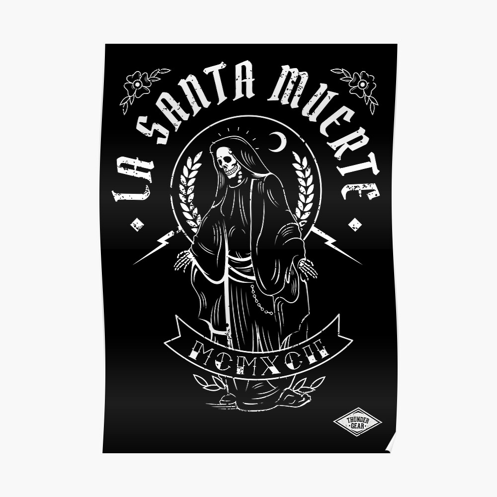 1000x1000 La Santa Muerte Art Print, Phone