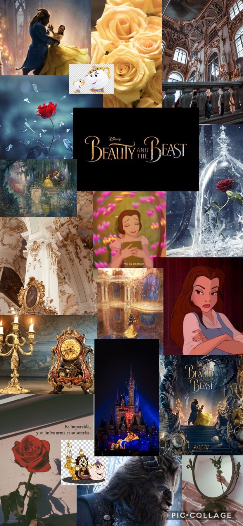 840x1800 BEAUTY AND THE BEAST, Phone