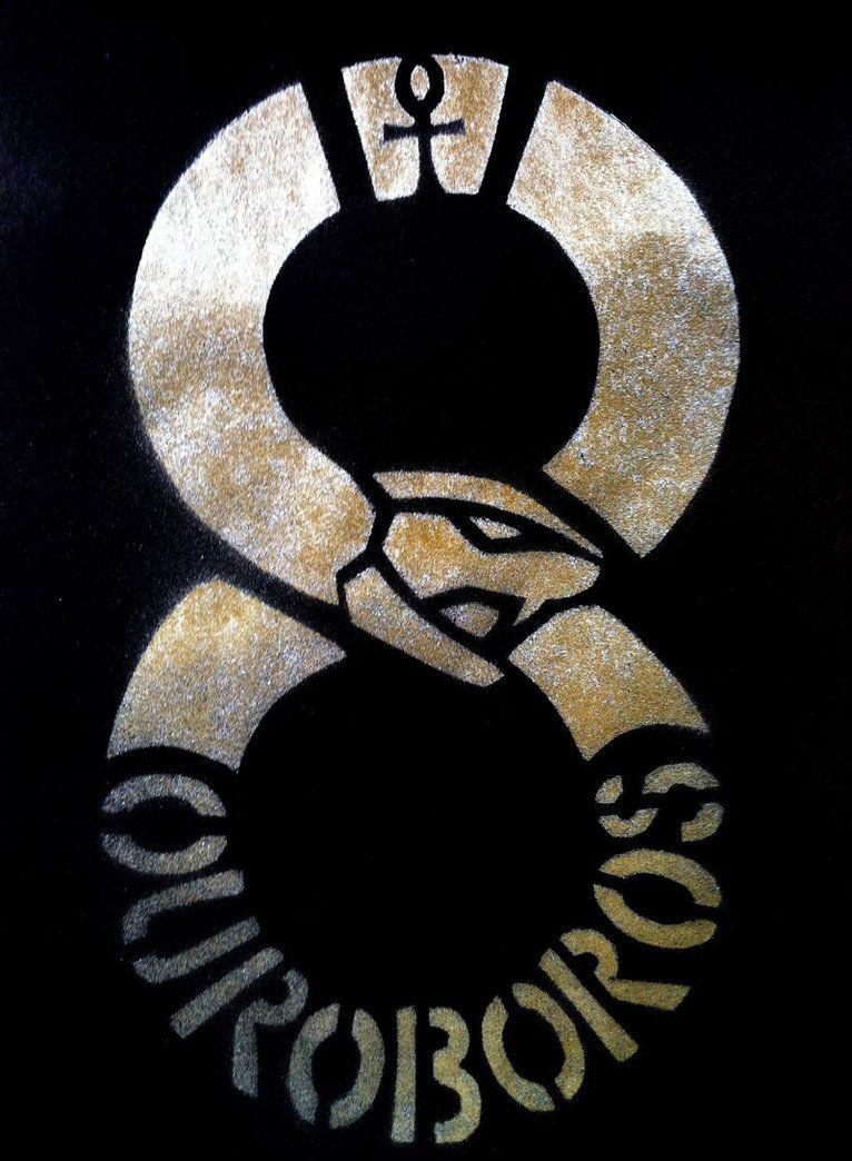 770x1050 Ouroboros Stencil, Phone