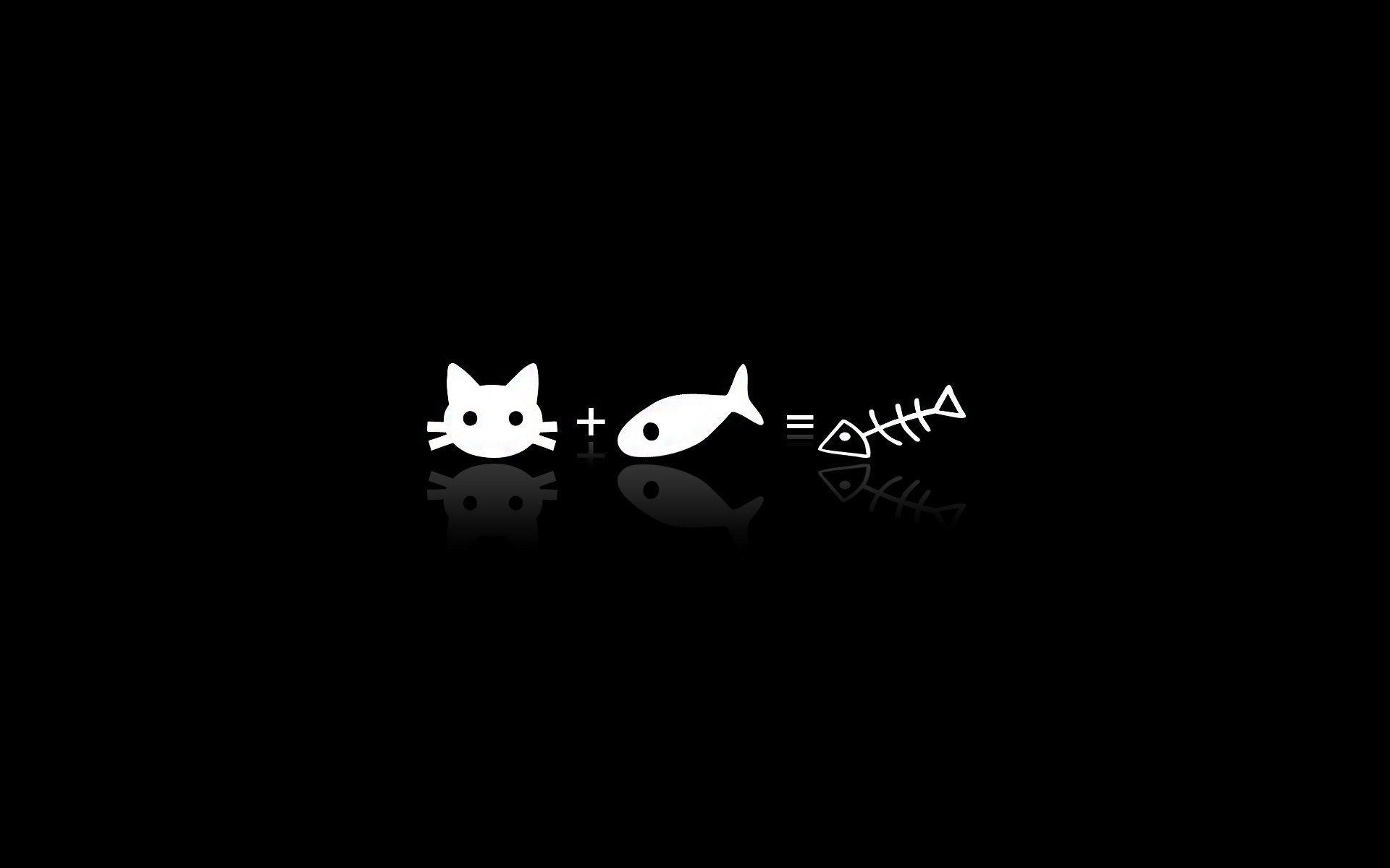 1920x1200 hd cartoon cat wallpaper. Desktop wallpaper black, Aesthetic tumblr background, Cute black wallpaper, Desktop