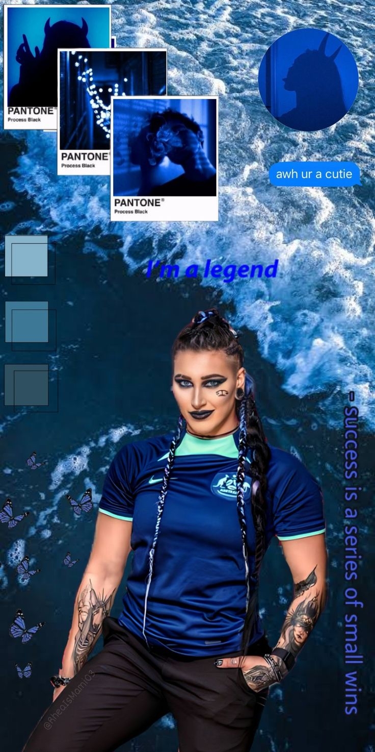 740x1480 Rhea Ripley Wallpaper (Blue). Ripley, Phone