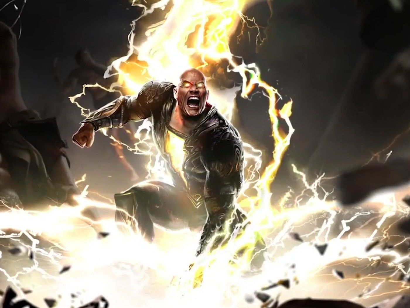 1400x1050 Black Adam movie first look: The Rock teases Justice Society showdown, Desktop