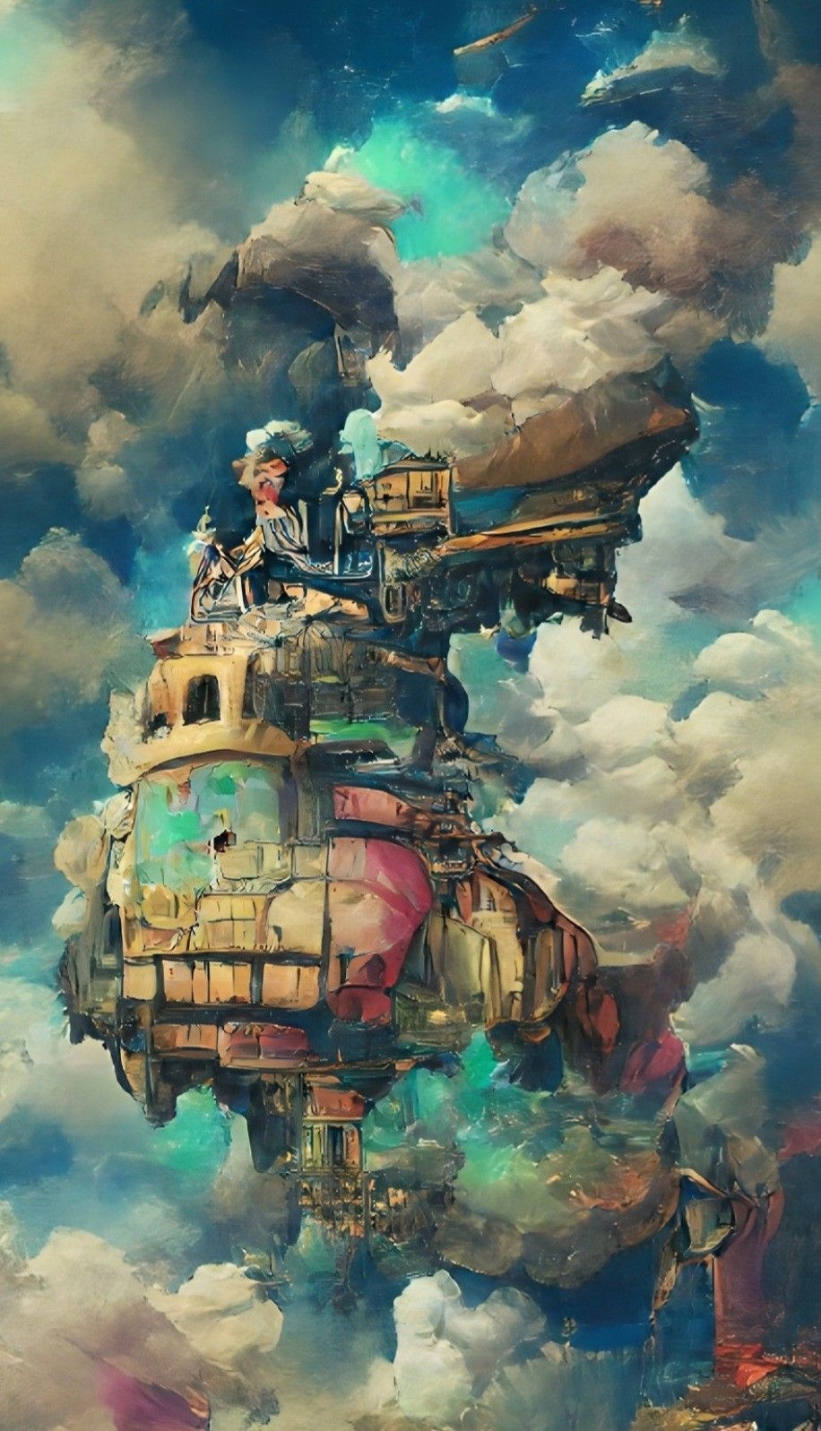 920x1600 Howl's moving castle. O castelo animado, Imagens fantásticas, Wallpaper bonitos, Phone