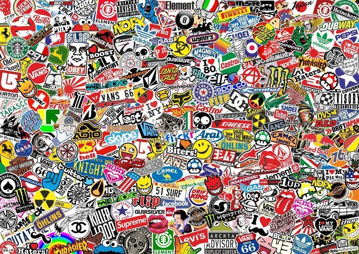 1200x850 Sticker Bomb Wallpaper, Desktop