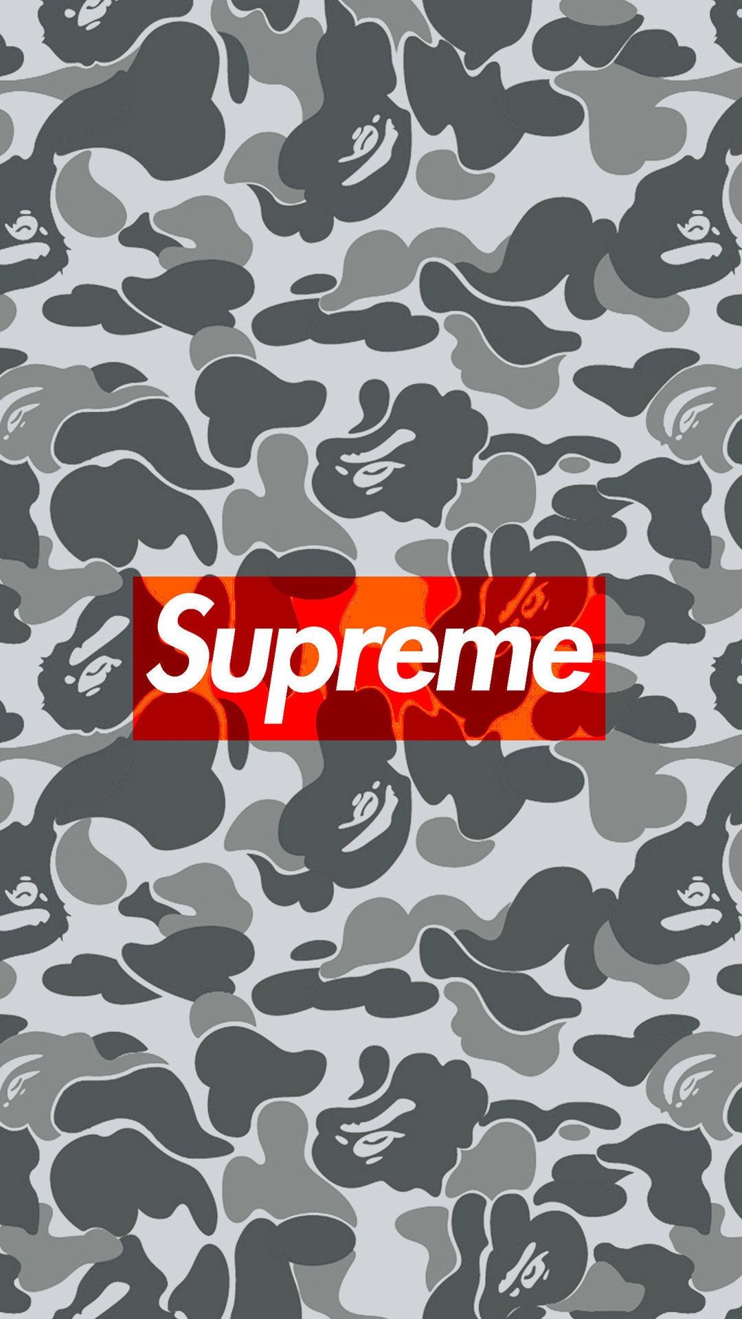 1080x1920 Supreme Bape Camo Wallpaper, Phone