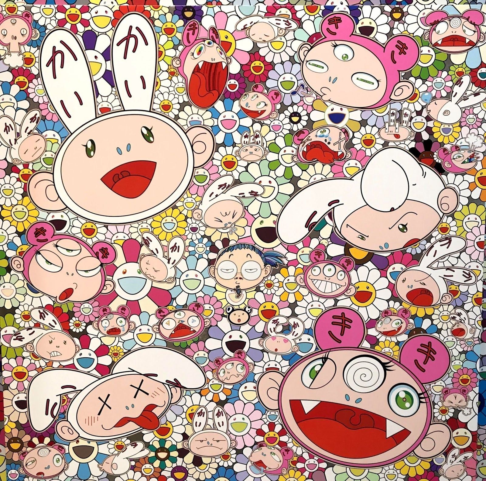 1600x1590 Takashi Murakami Wallpaper Louis Vuitton Print, Desktop