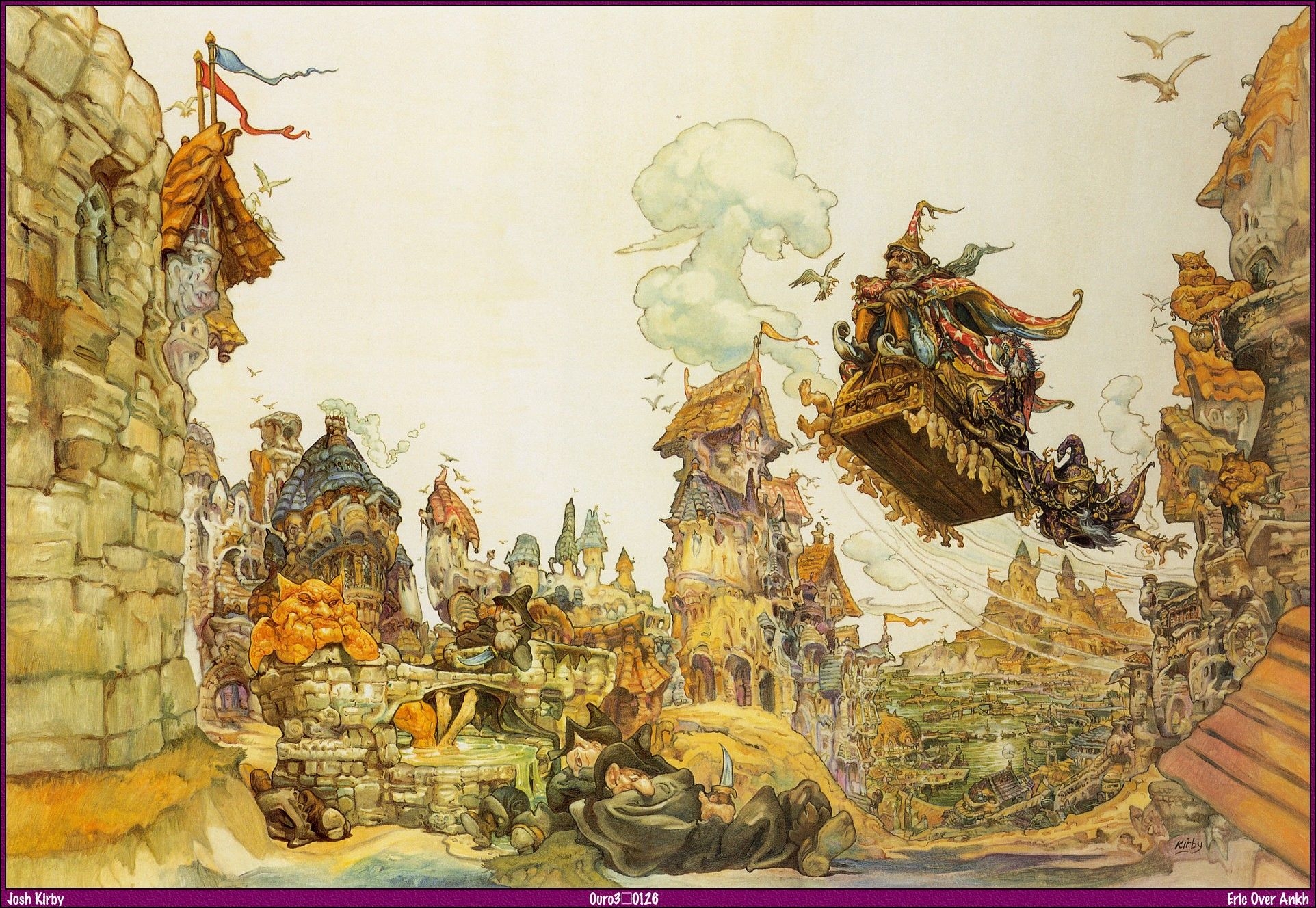 1930x1330 Discworld Fantasy Art Artwork Terry Pratchett Josh Kirby Wallpaper:, Desktop