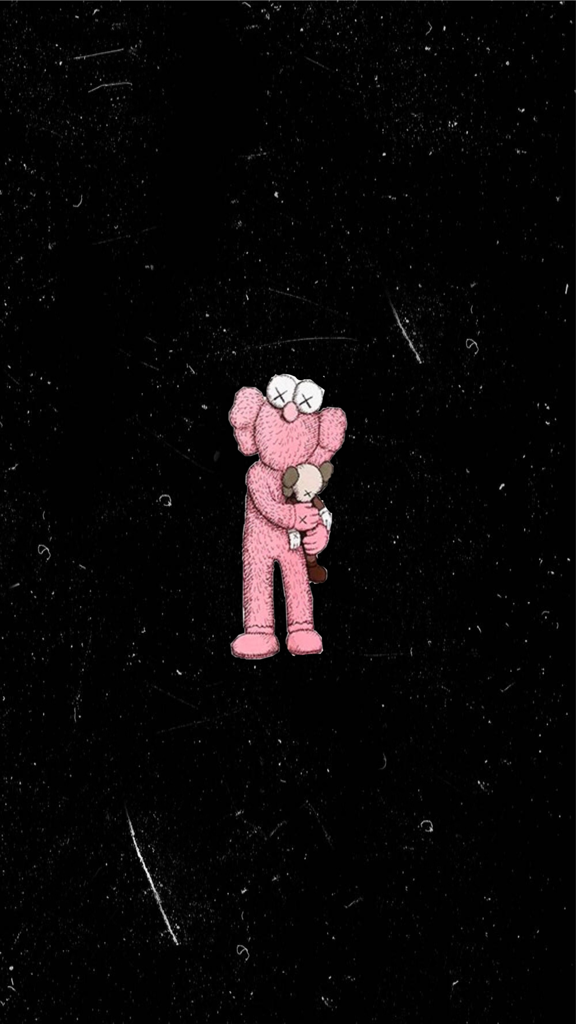 1950x3470 kaws wallpaper hypebeast art freetoedit image, Phone